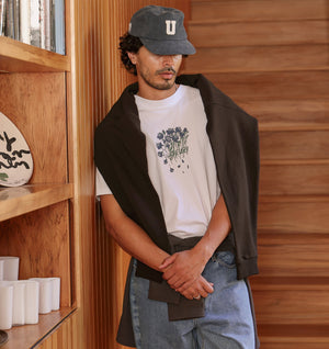 Wilted Flowers Uniform Tee - White