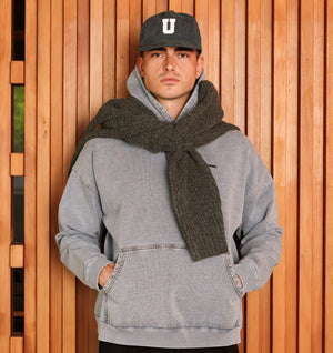 Oversized Hood - Washed Vintage Blue