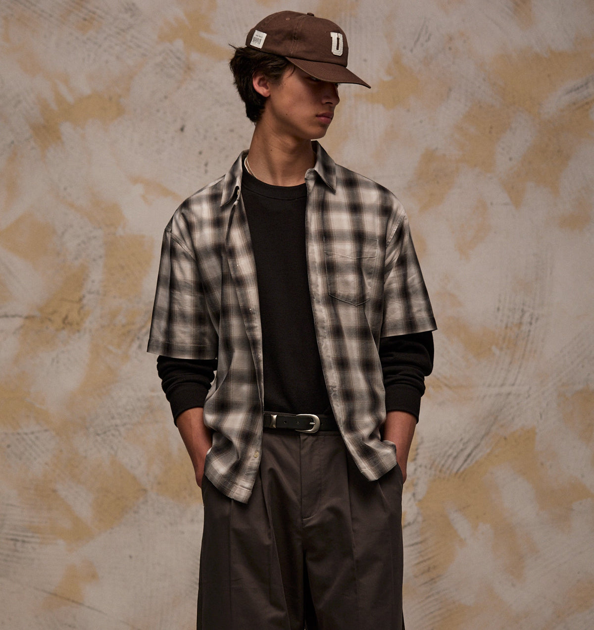 Arlo SS Shirt - Black/White Check