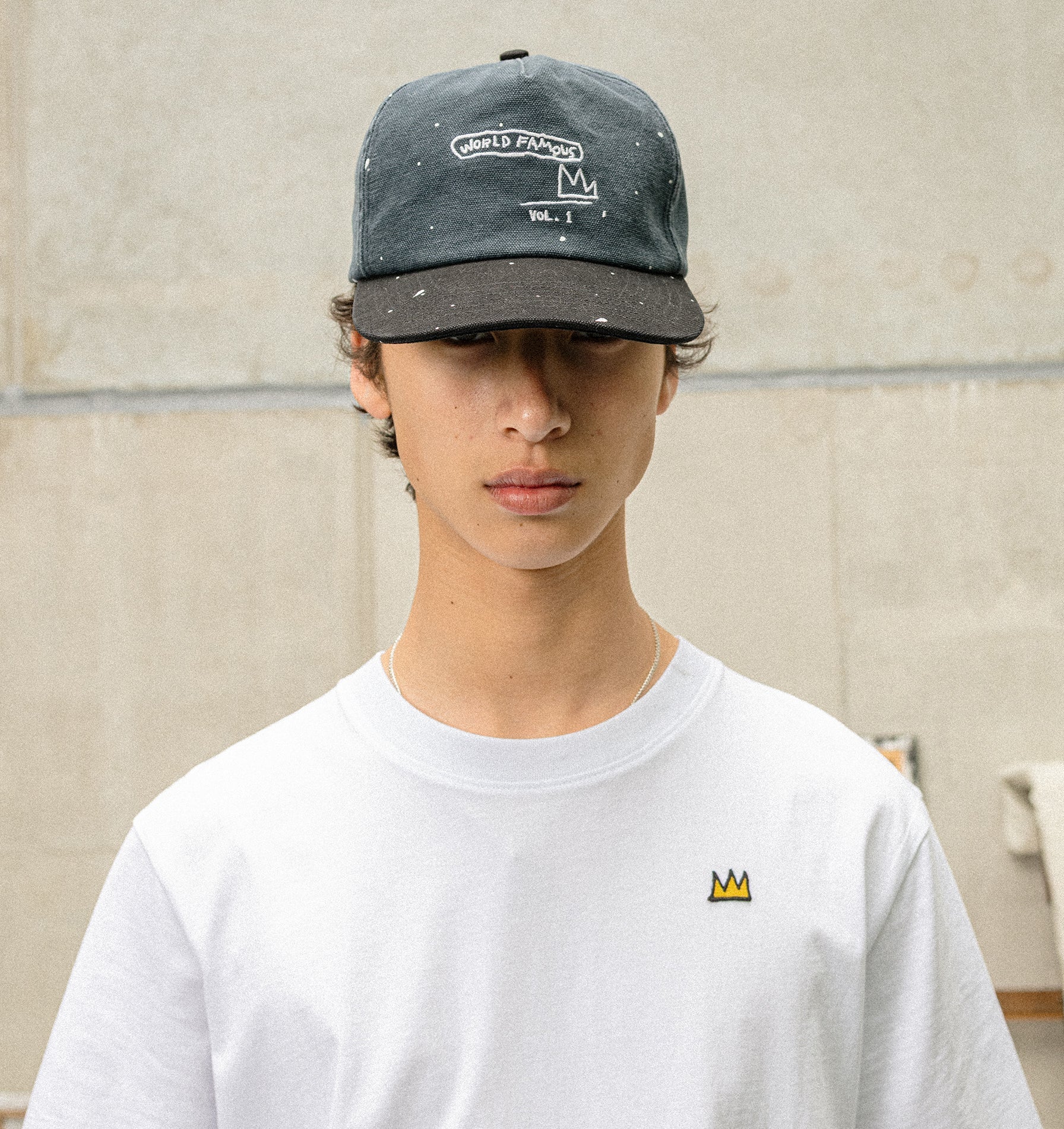 Basquiat Painter Ryder Cap - Steel Blue/Black