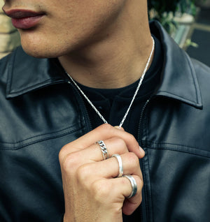 Irregular Linked Chain - Silver