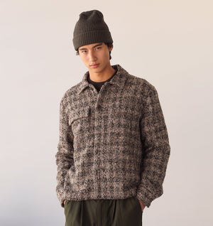 Boucle Overshirt - Brown/Black Check