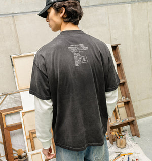 Basquiat Carbon Box Tee 2.0 - Faded Black