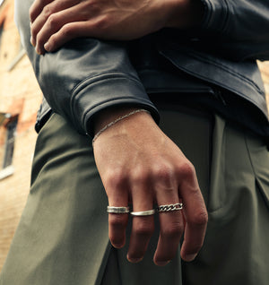Irregular Linked Bracelet - Silver