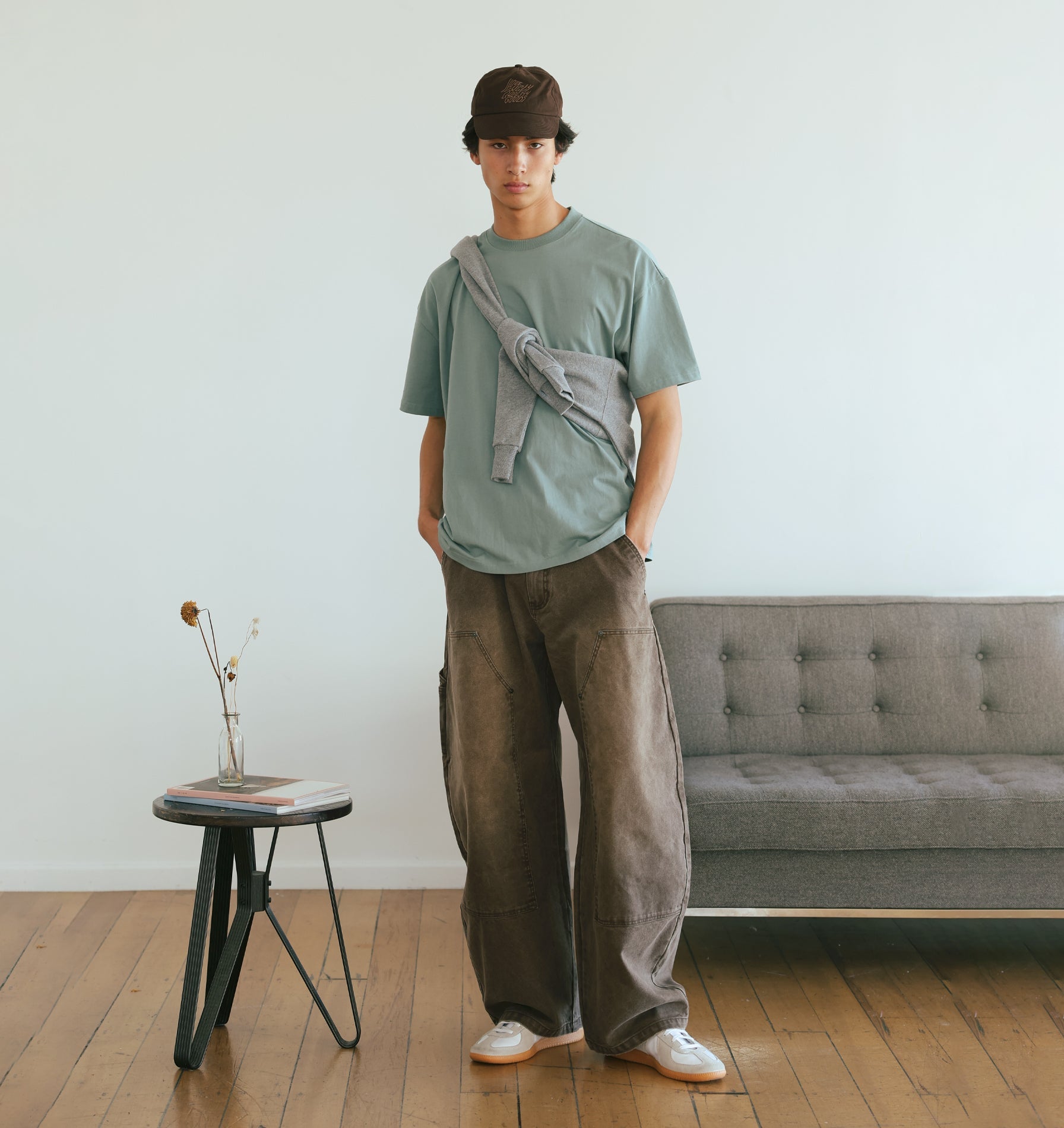 Balloon Double Knee Pant - Vintage Brown