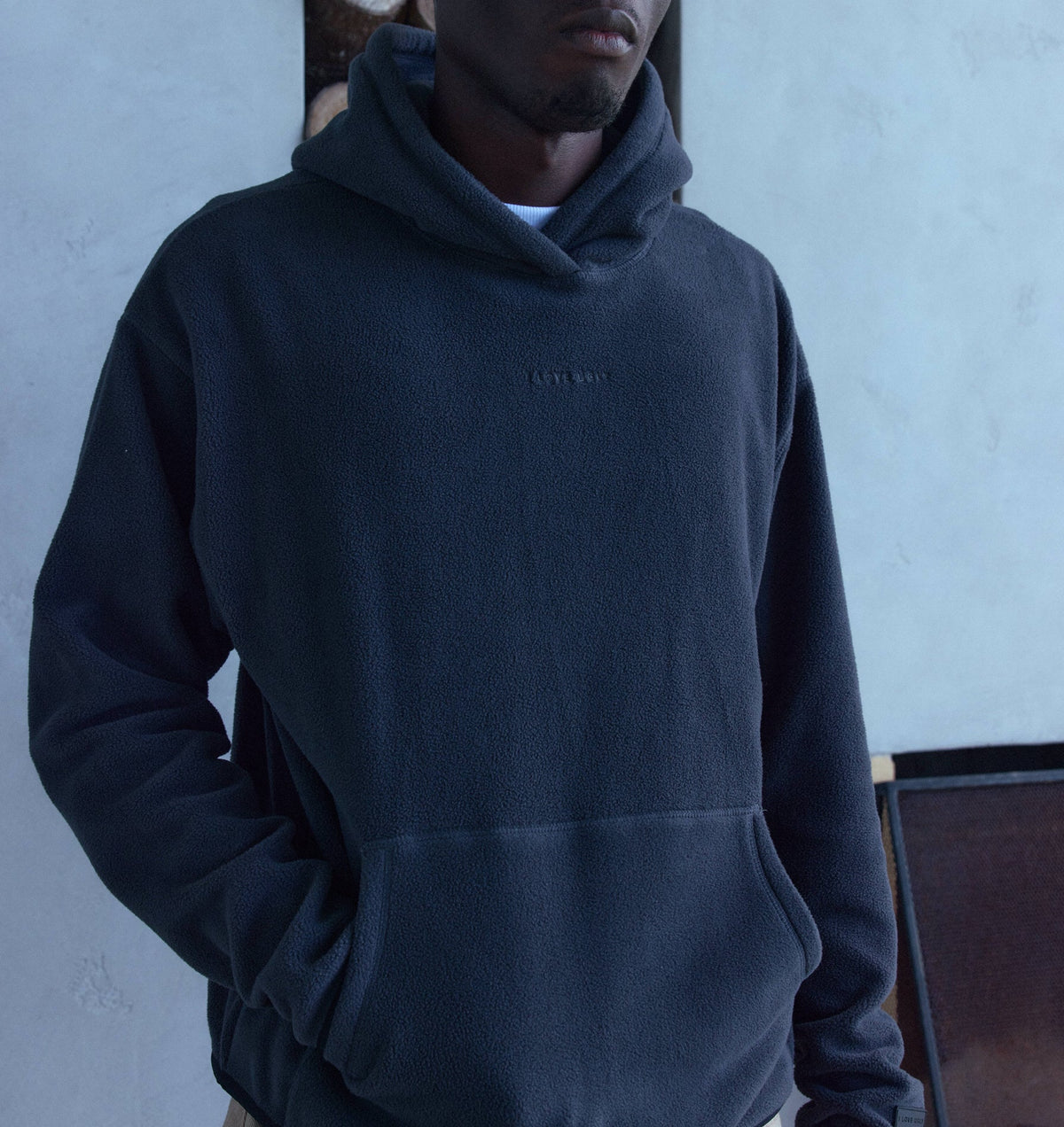 Polar Fleece Hood - Charcoal