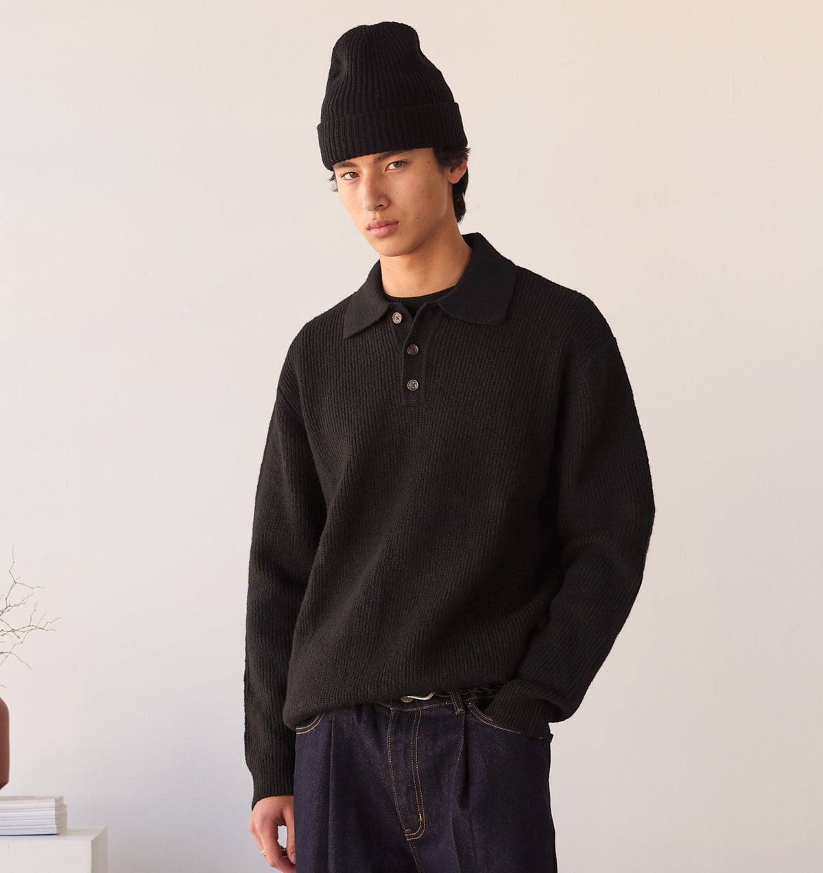 Knit Aldern Pullover - Black