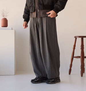 Akashi Wool Pant - Grey Marle