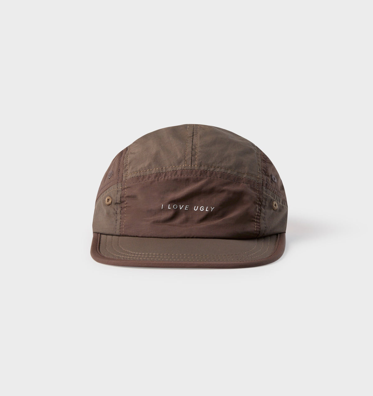 Active 5 Panel Cap - Brown/Black/Orange