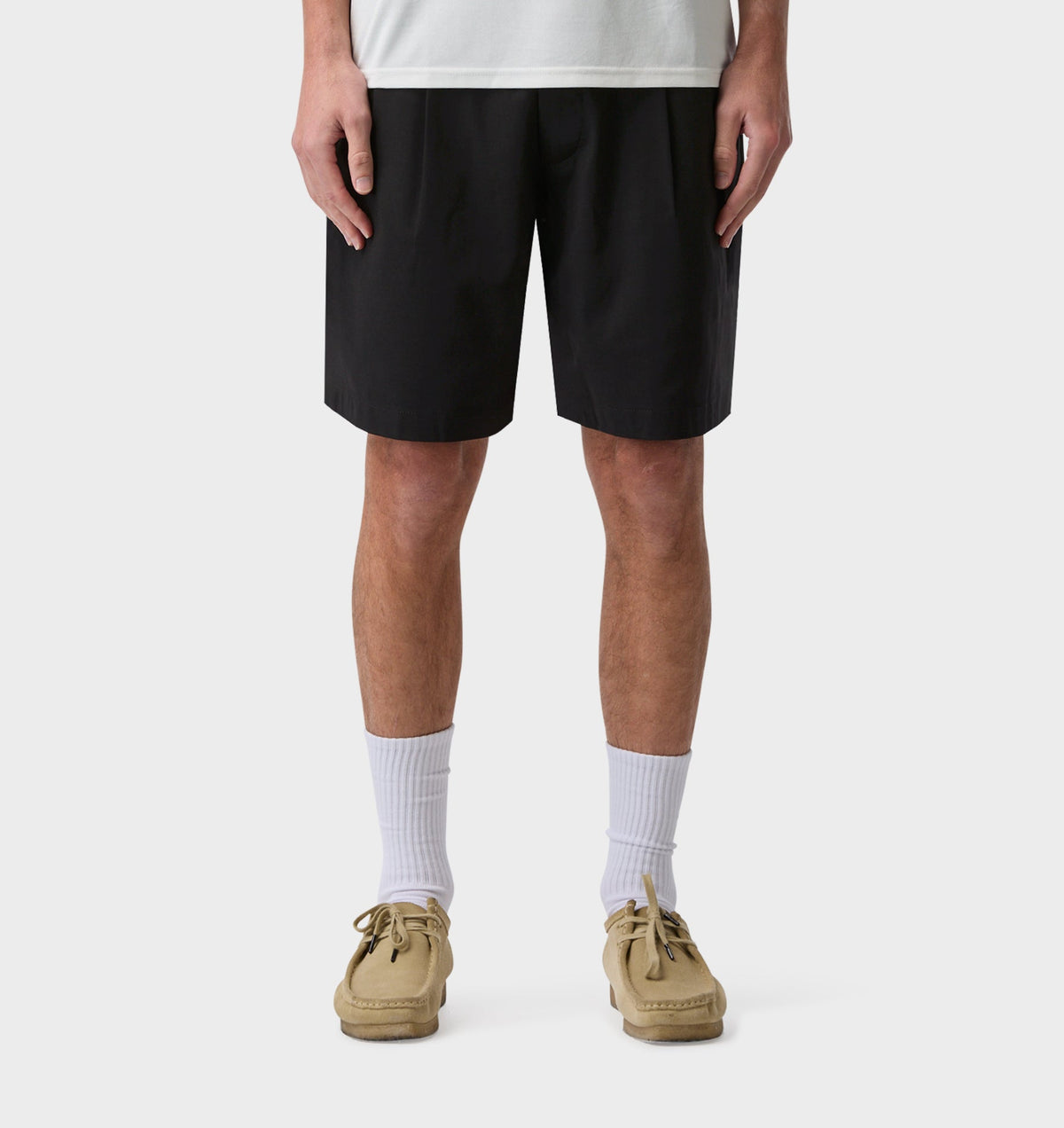 Quincy Pleated Short - Black