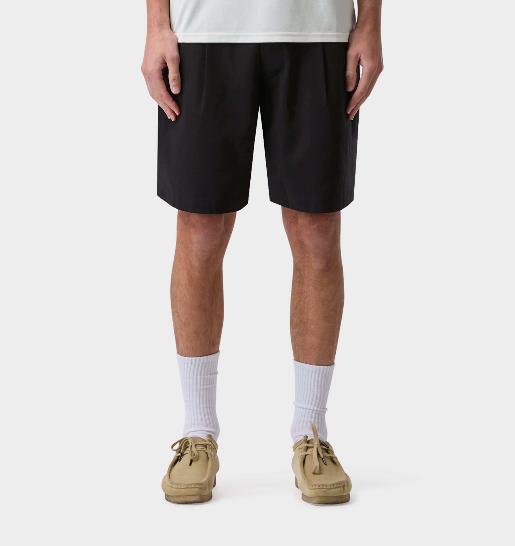 Quincy Pleated Short - Black
