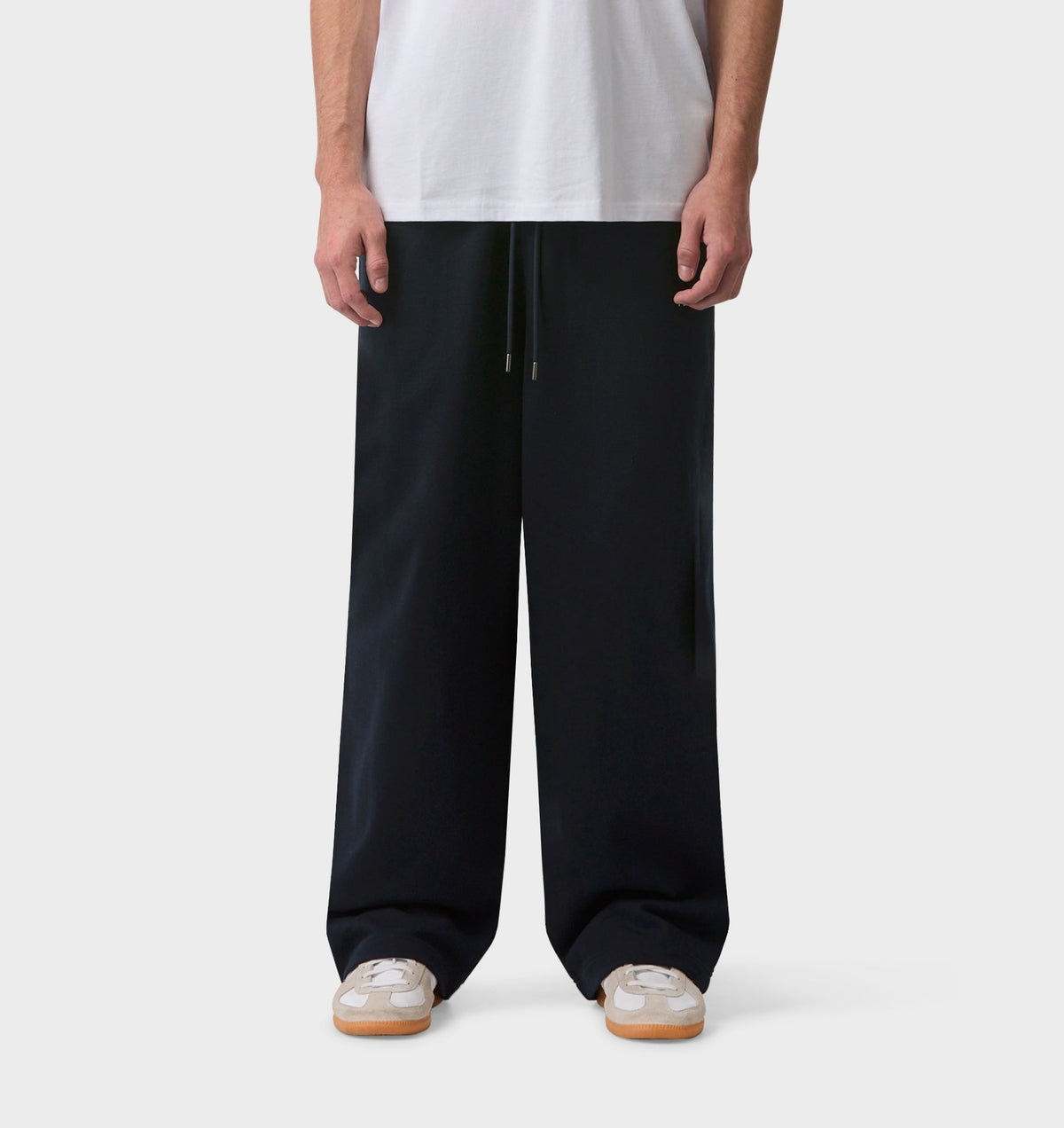 Wide Leg Track Pant - Midnight Navy