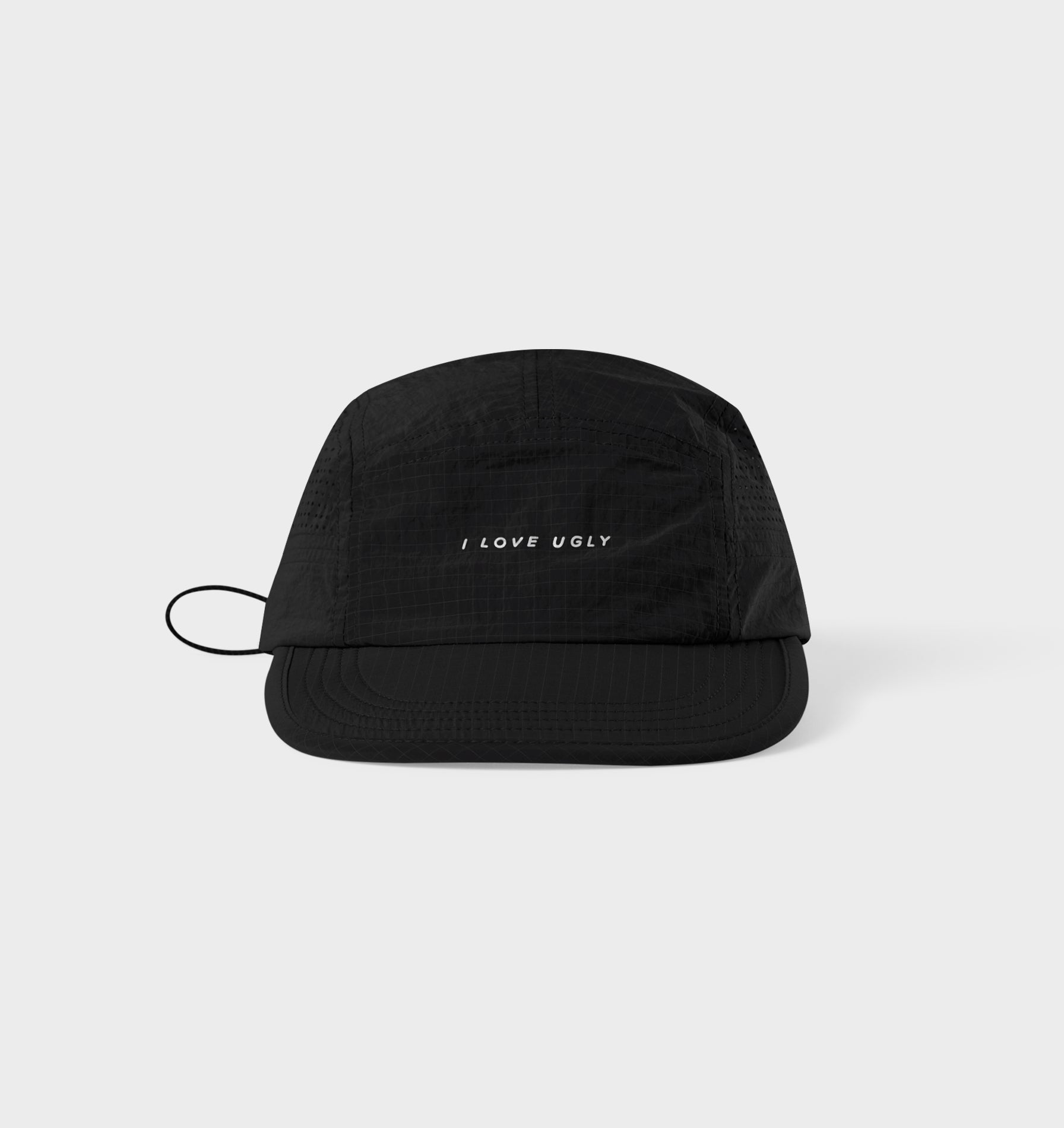 Active Ripstop 5 Panel Cap - Black