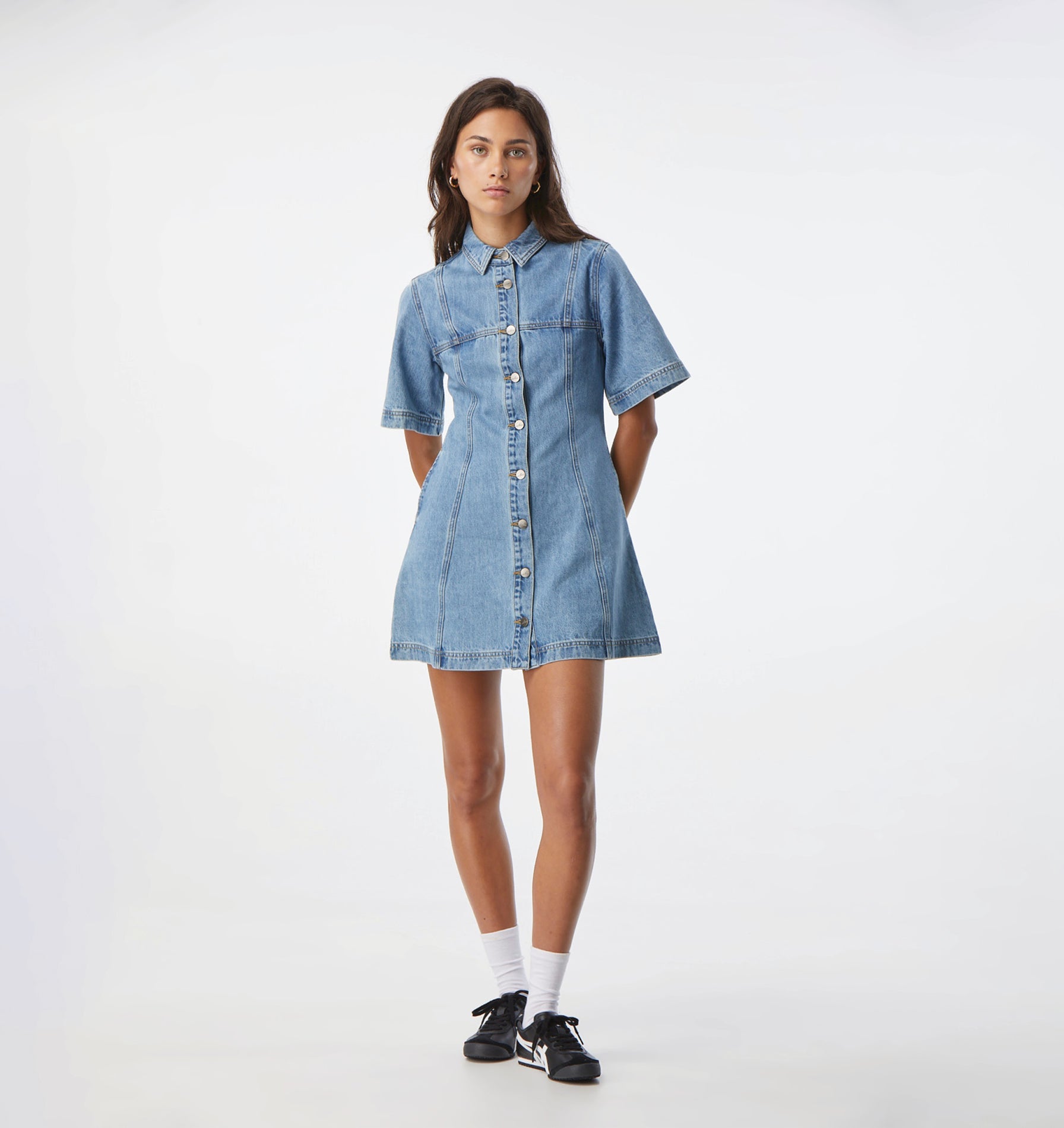 Lula Denim Dress - Washed Vintage Blue