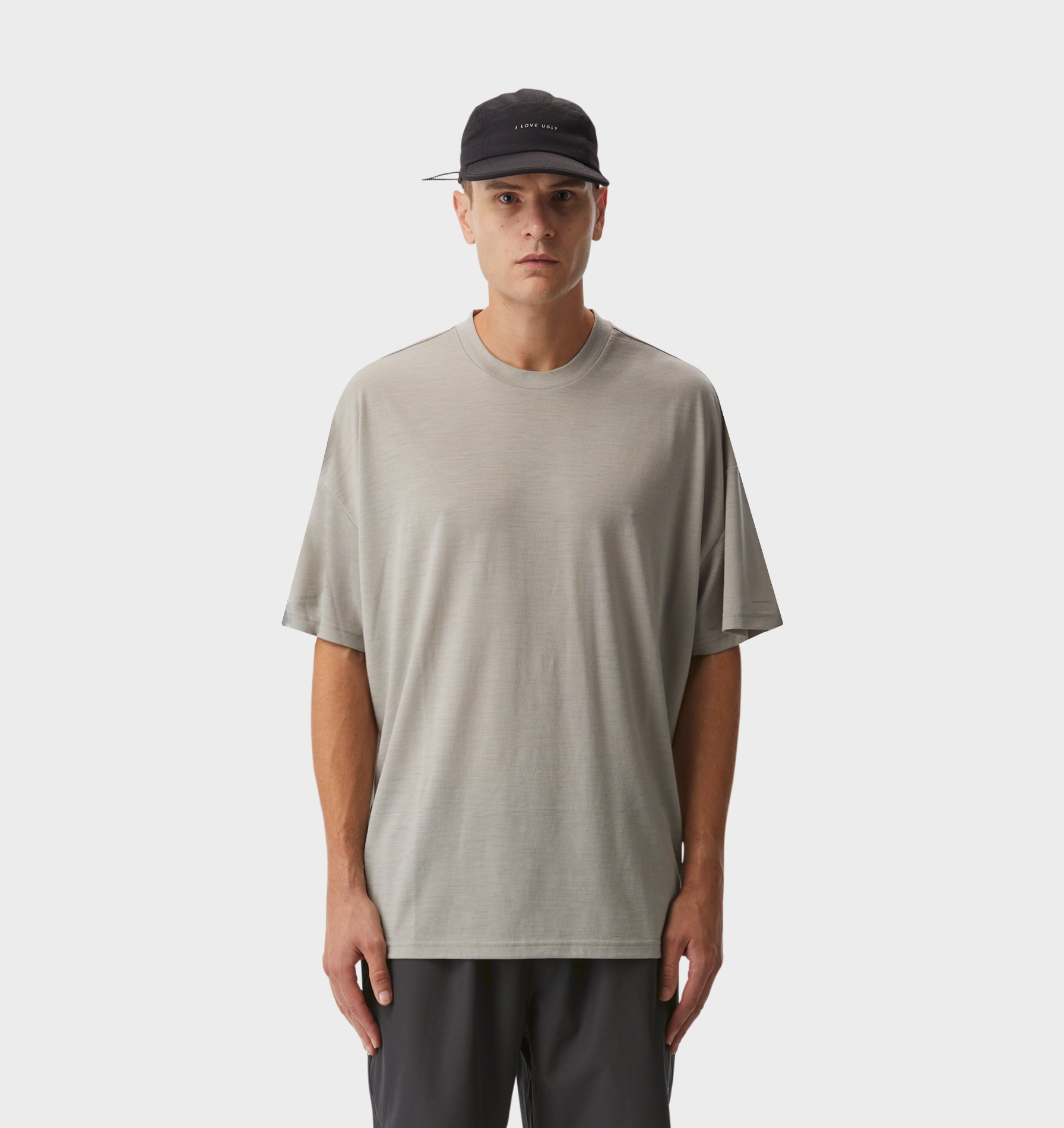 Merino Active Box Tee - Taupe
