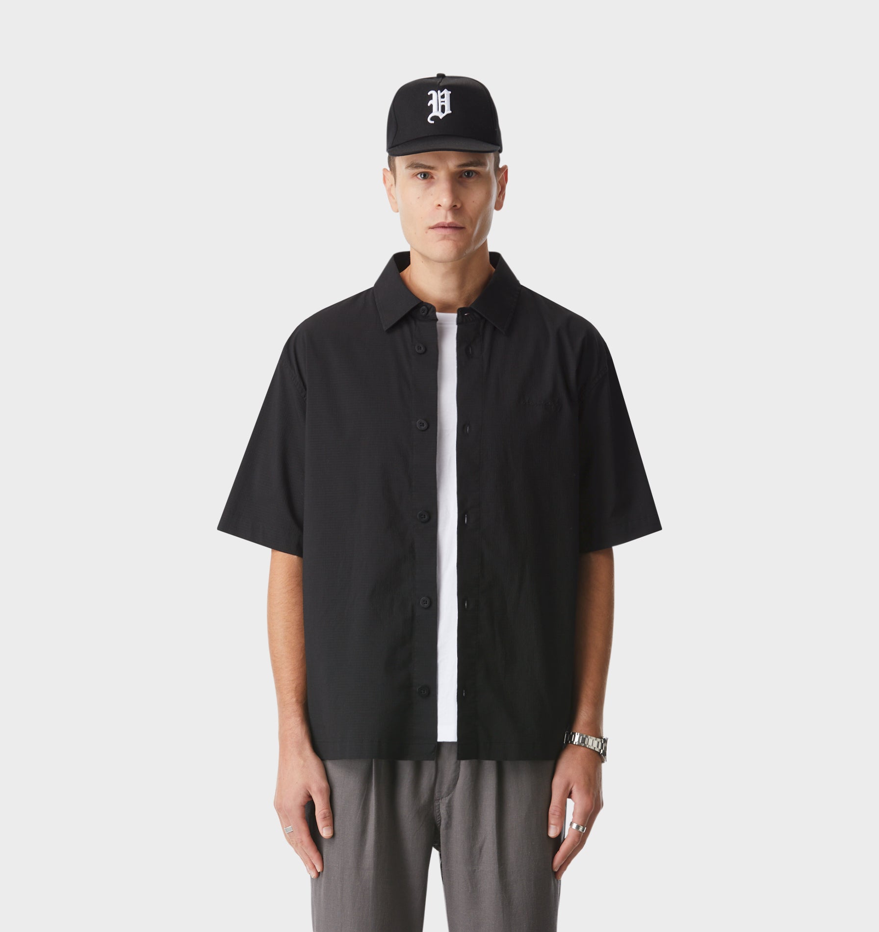 Dawson Boxy SS Shirt - Black