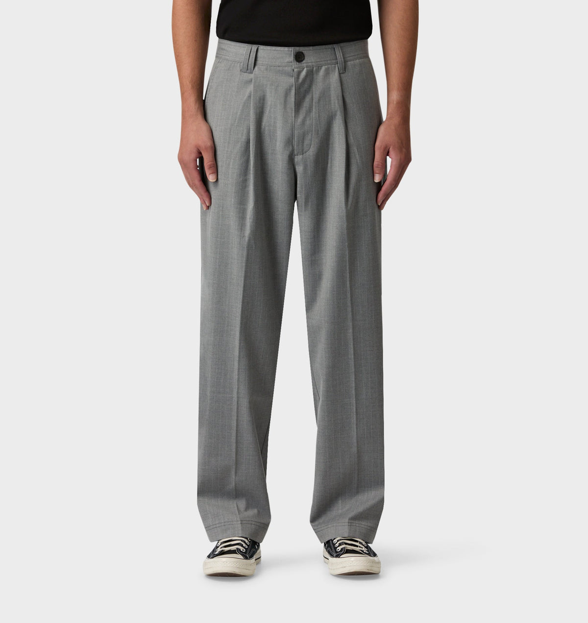 Winston Pant - Grey Pinstripe