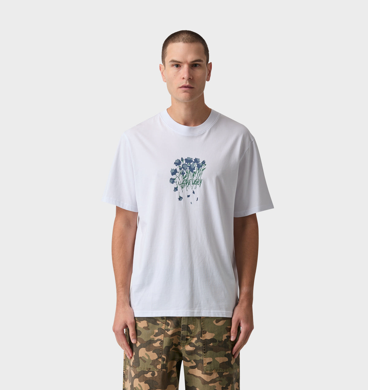 Wilted Flowers Uniform Tee - White