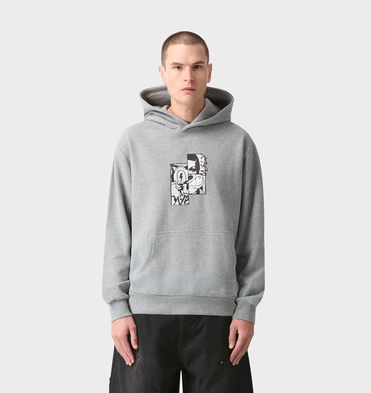 Dissected Uniform Hood - Grey Marle