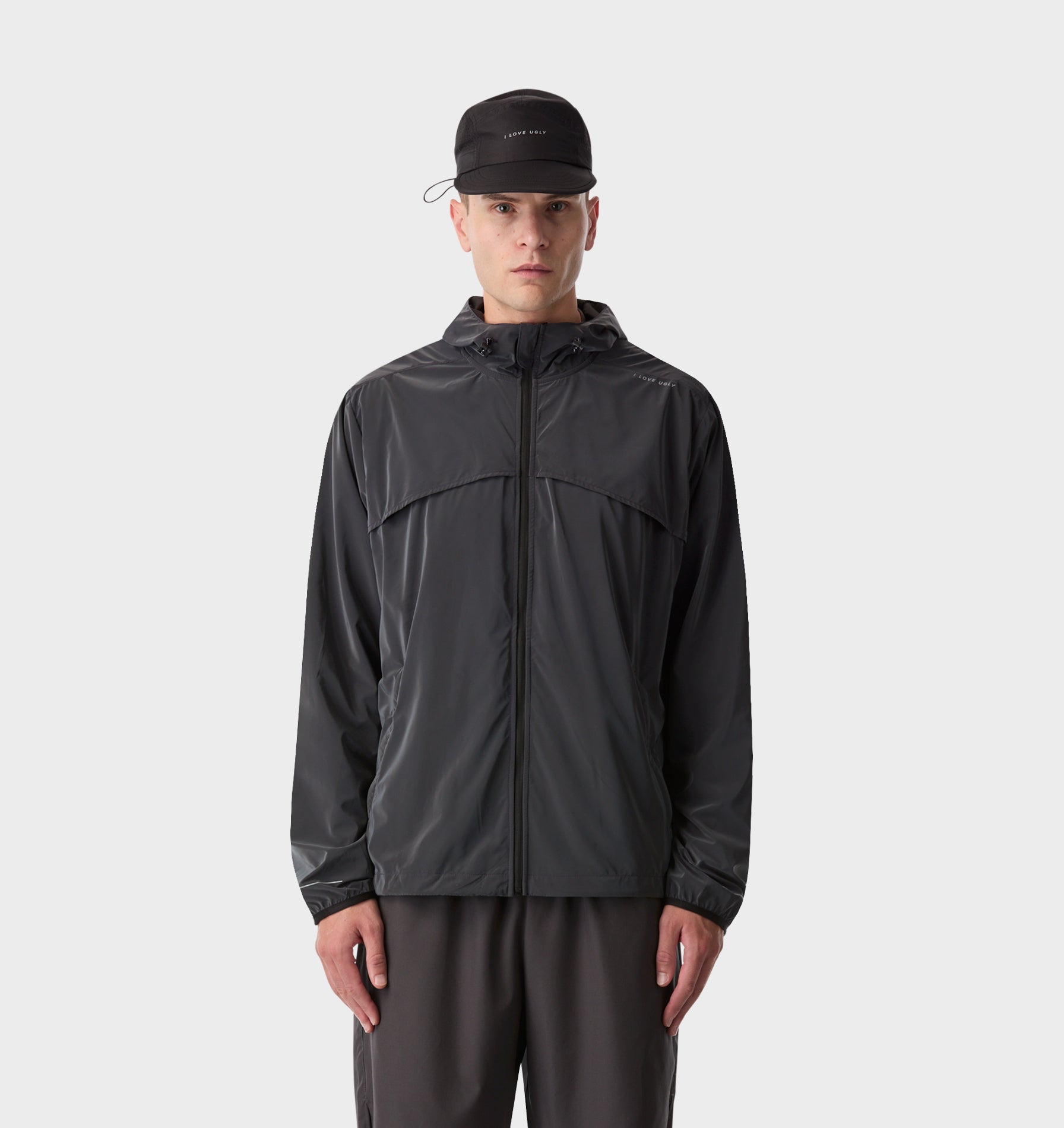 Active Windbreaker - Workout Jacket in Black | I Love Ugly AU