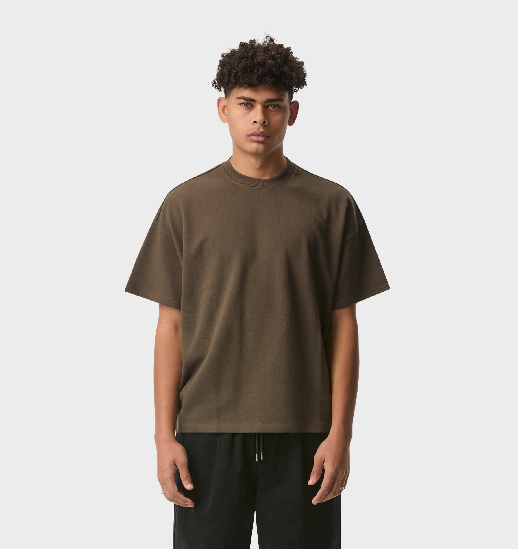 Heavy Lewi Tee - Burnt Olive