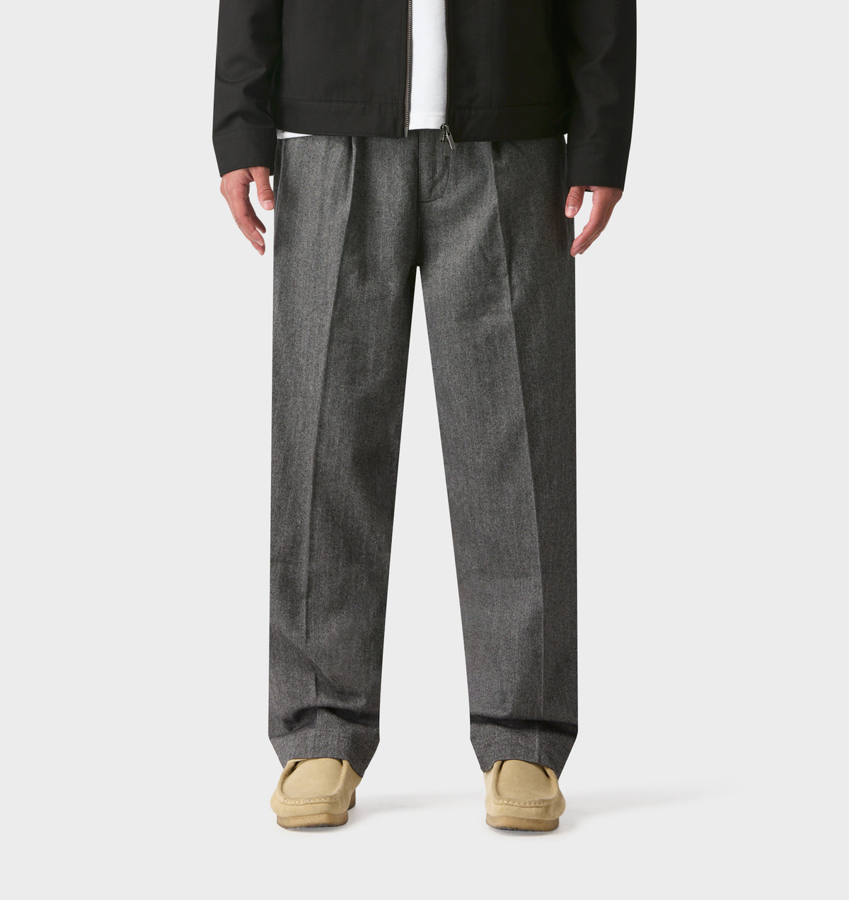 Winston Pant - Grey Herringbone