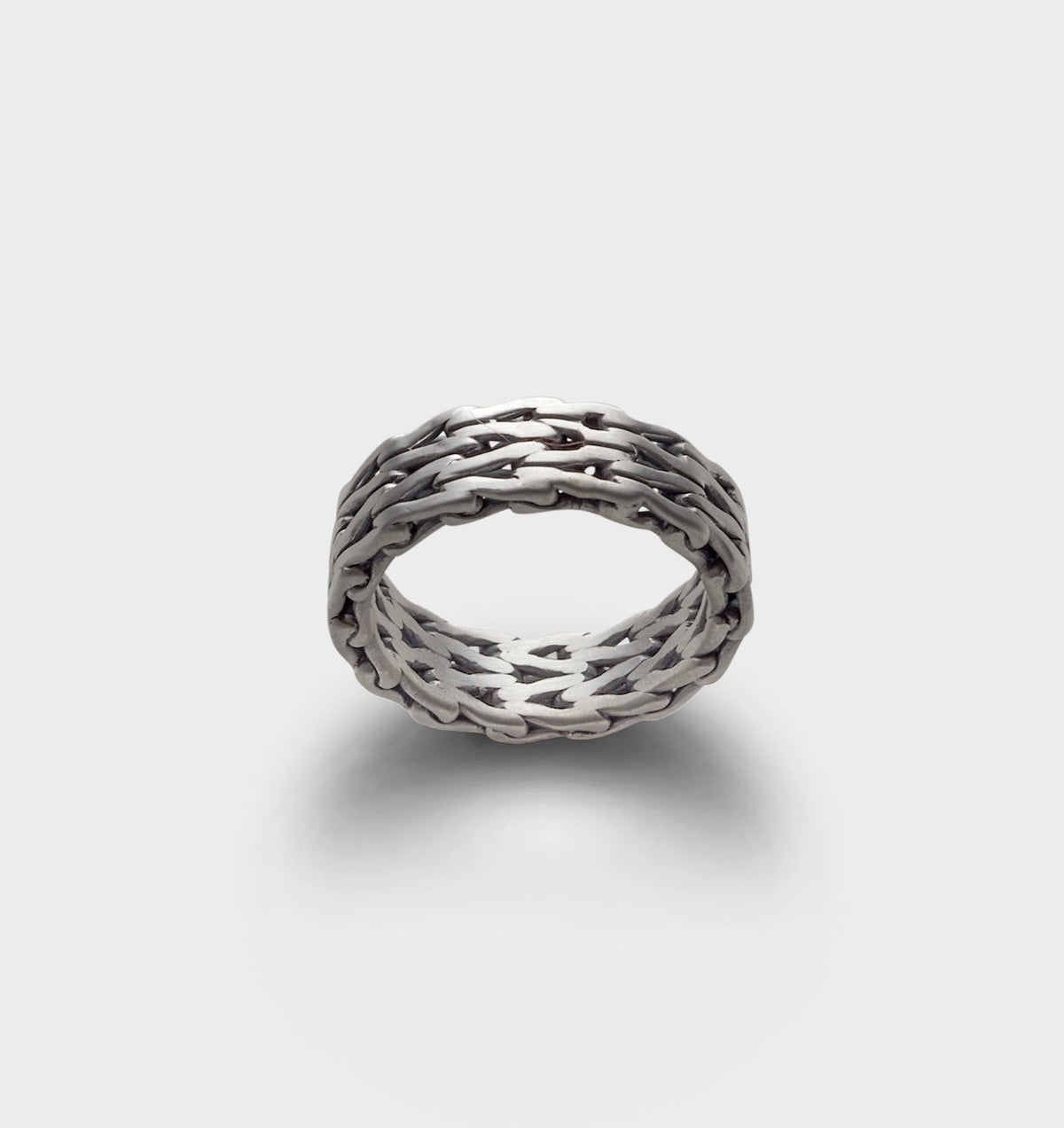 Chain Ring - Silver old