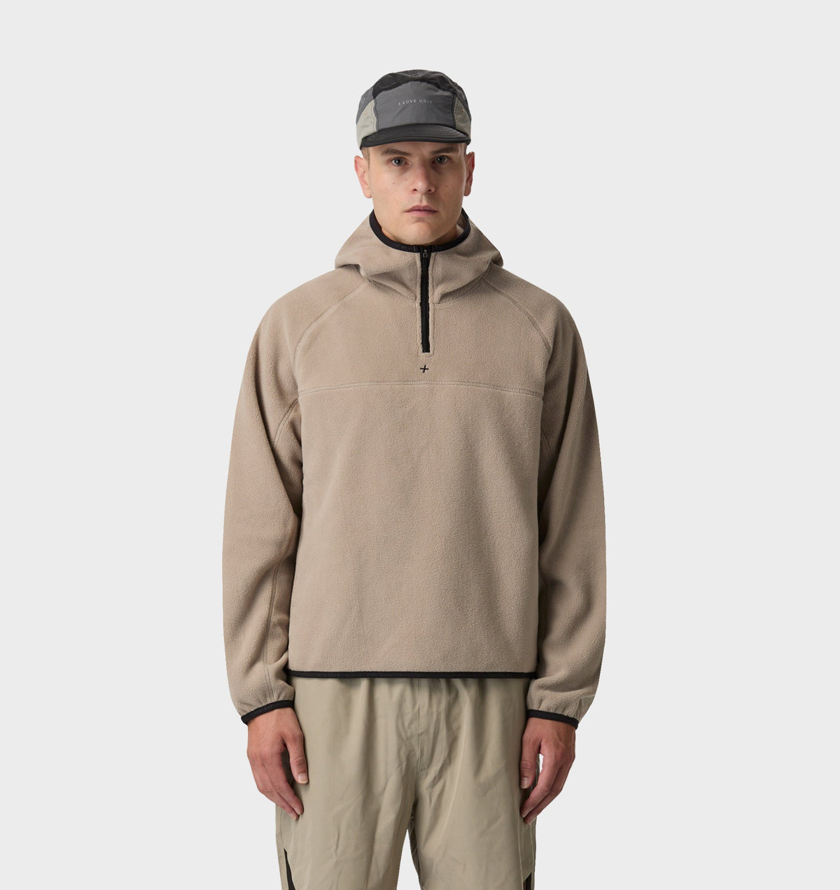 Active Hooded Fleece - Taupe