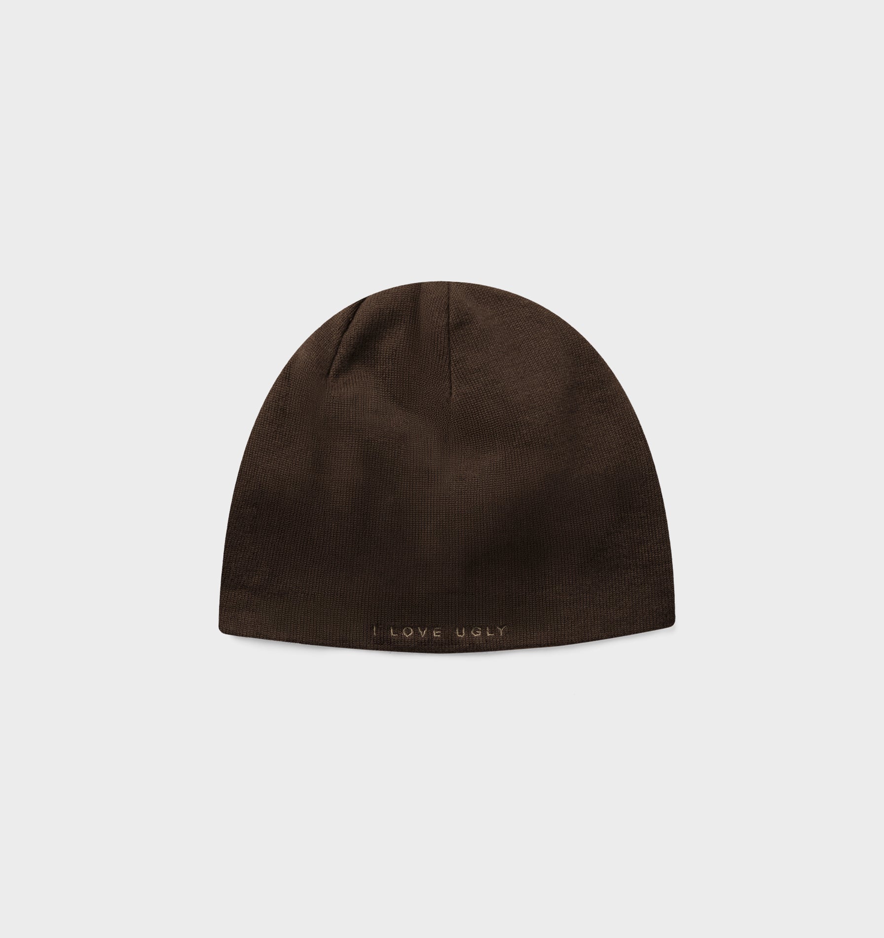 ILU Skull Beanie - Brown