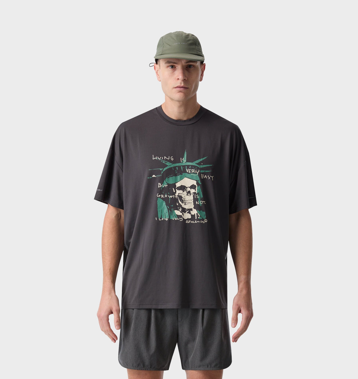 Liberty Active Box Tee - Charcoal