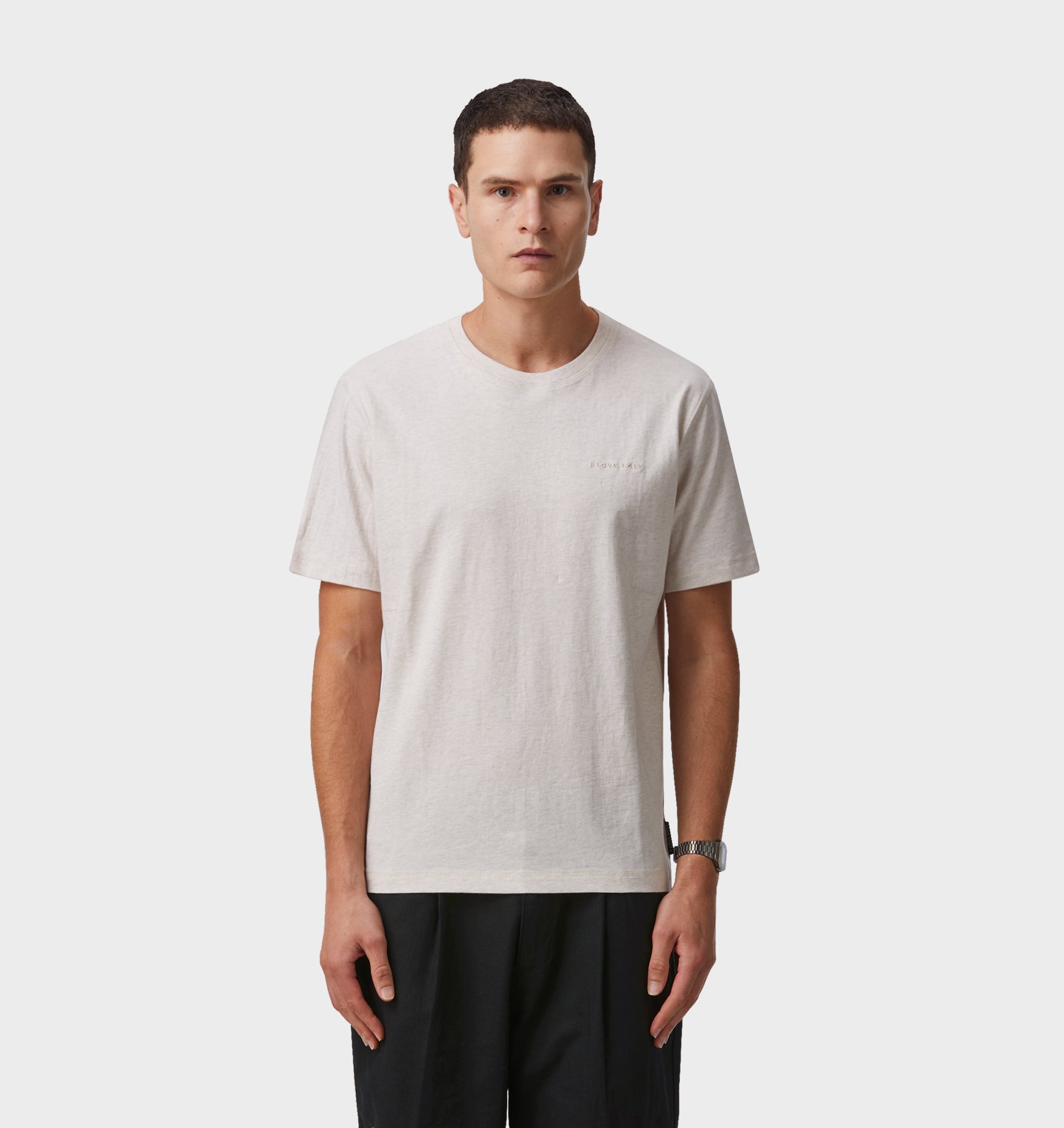 Jeremy Slim Tee - Oatmeal