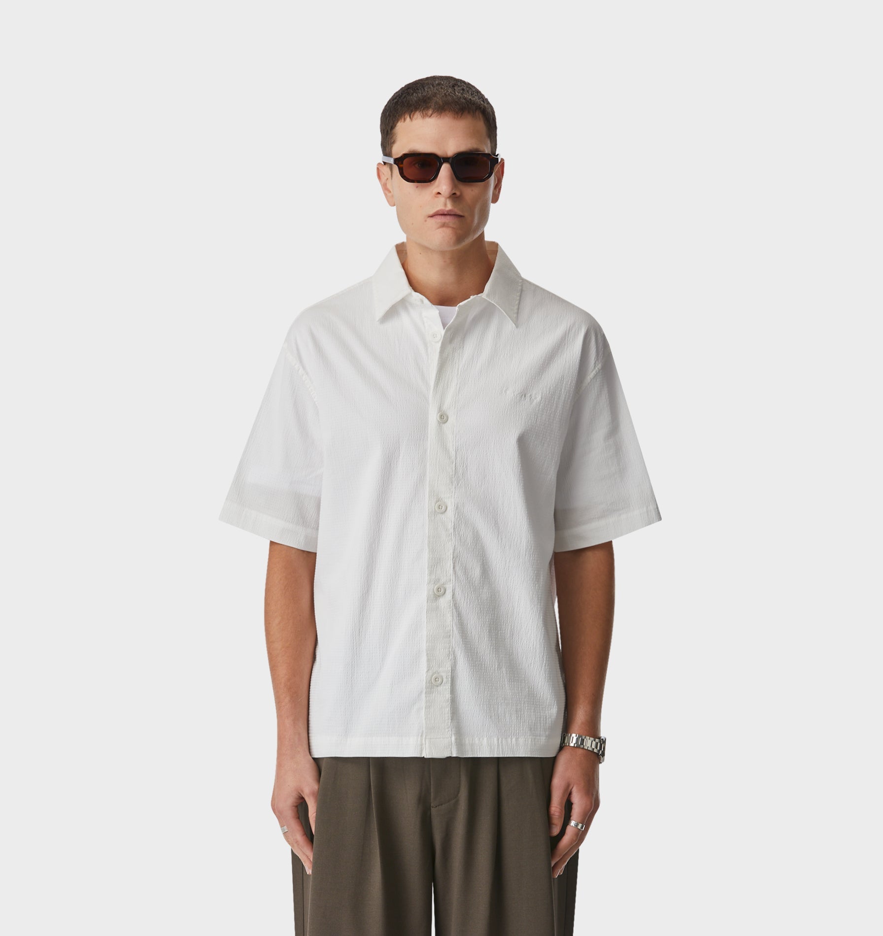 Dawson Boxy SS Shirt - White