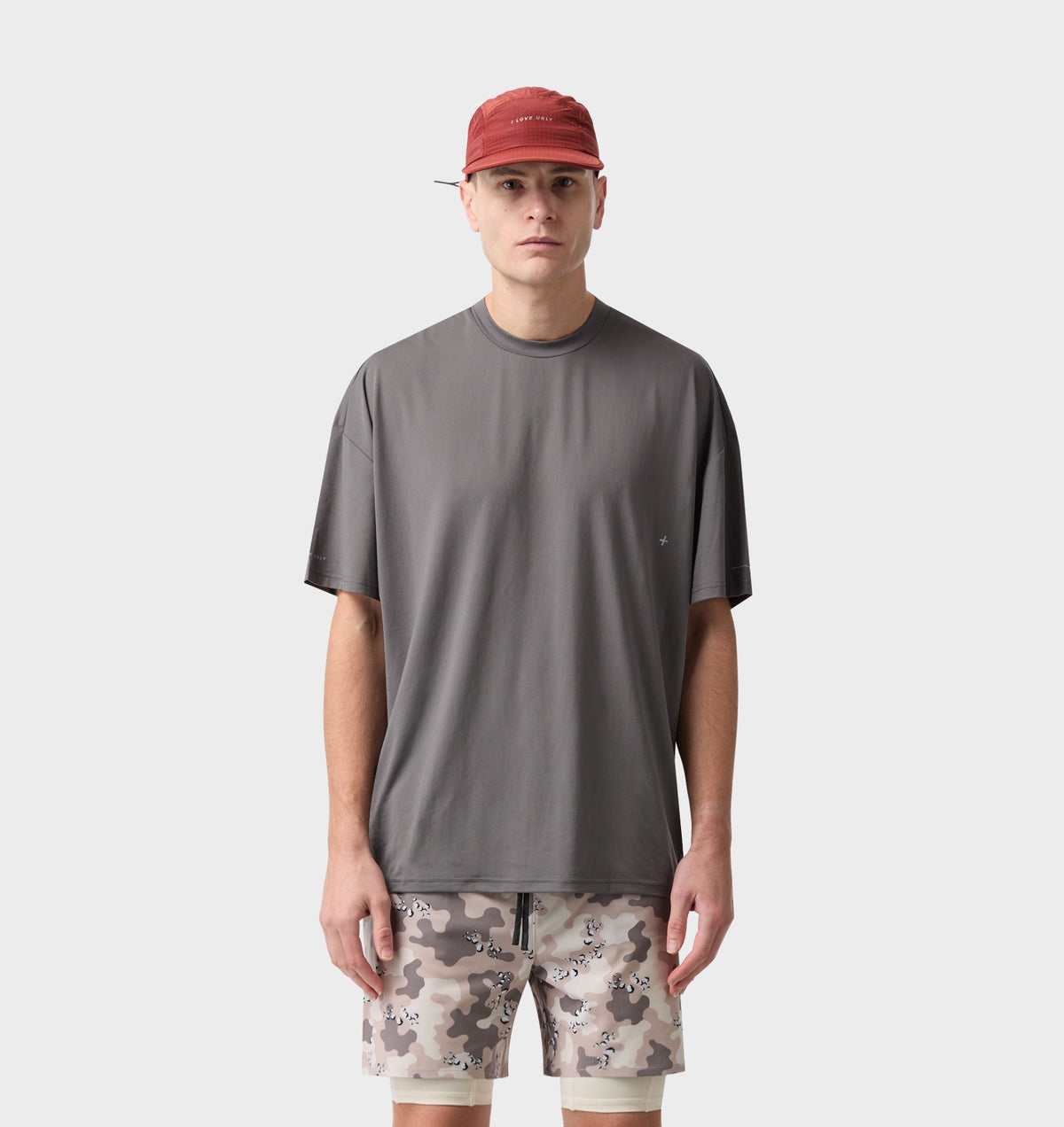 Active Box Tee - Cobblestone
