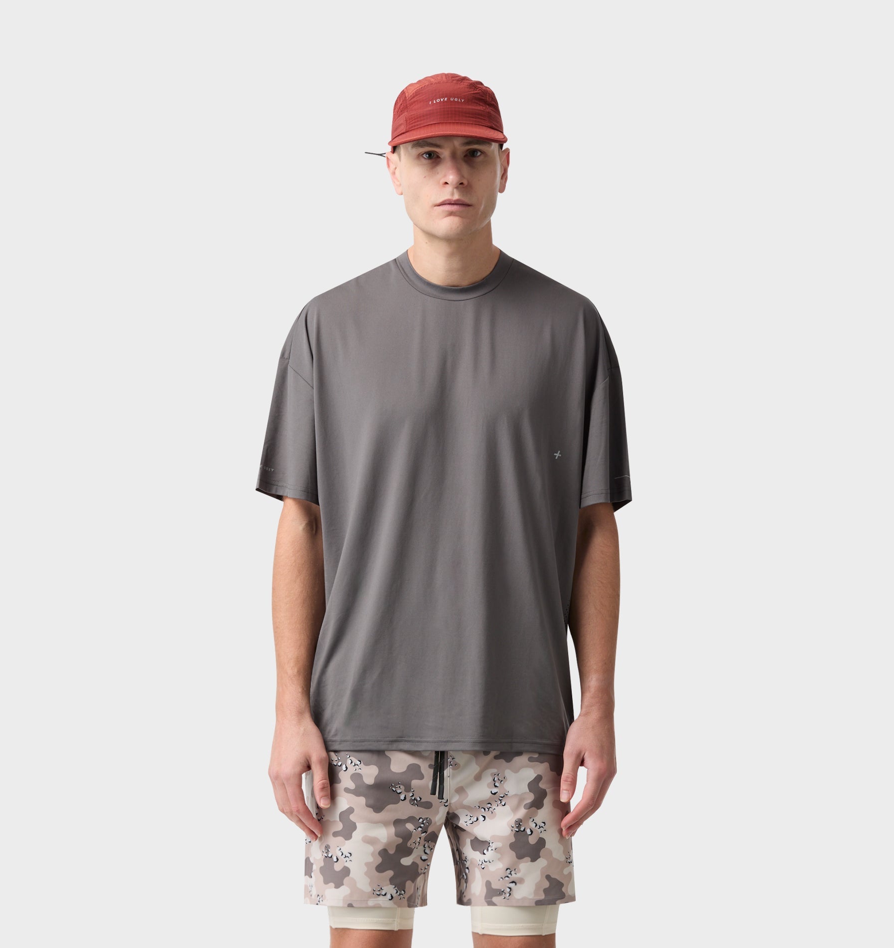 Active Box Tee - Cobblestone