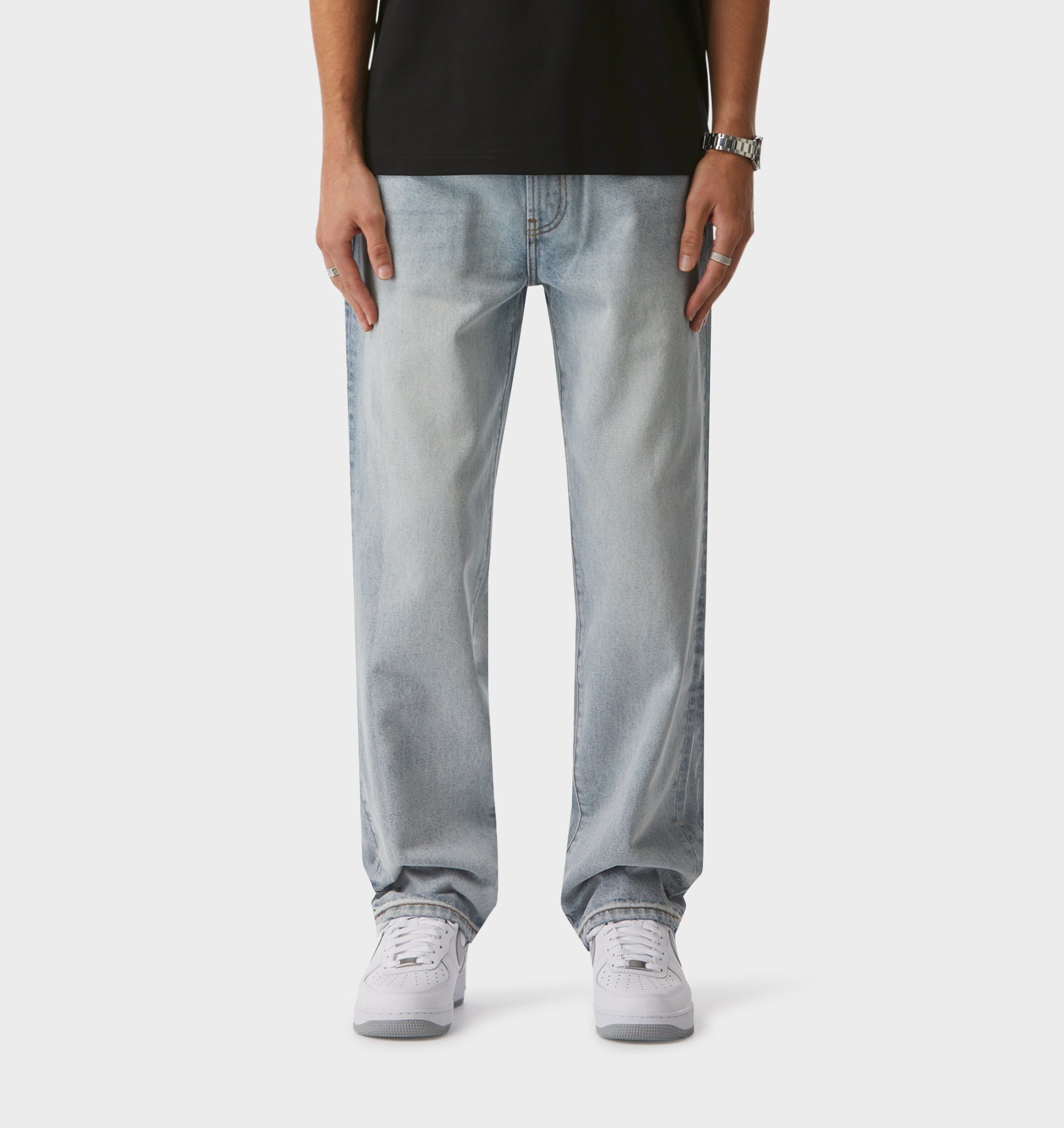 Webster Straight Denim - Light Vintage Blue