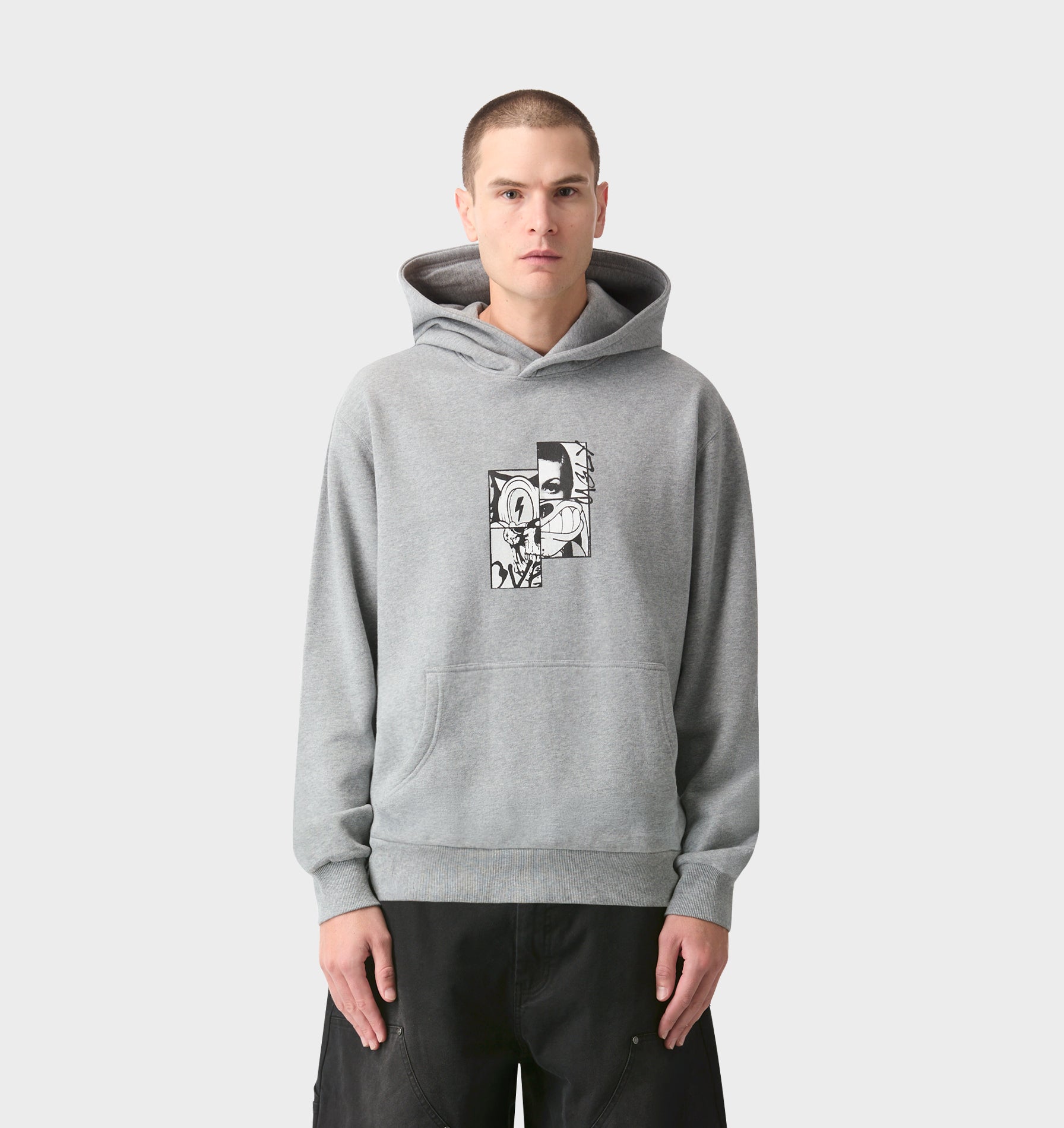 Dissected Uniform Hood - Grey Marle