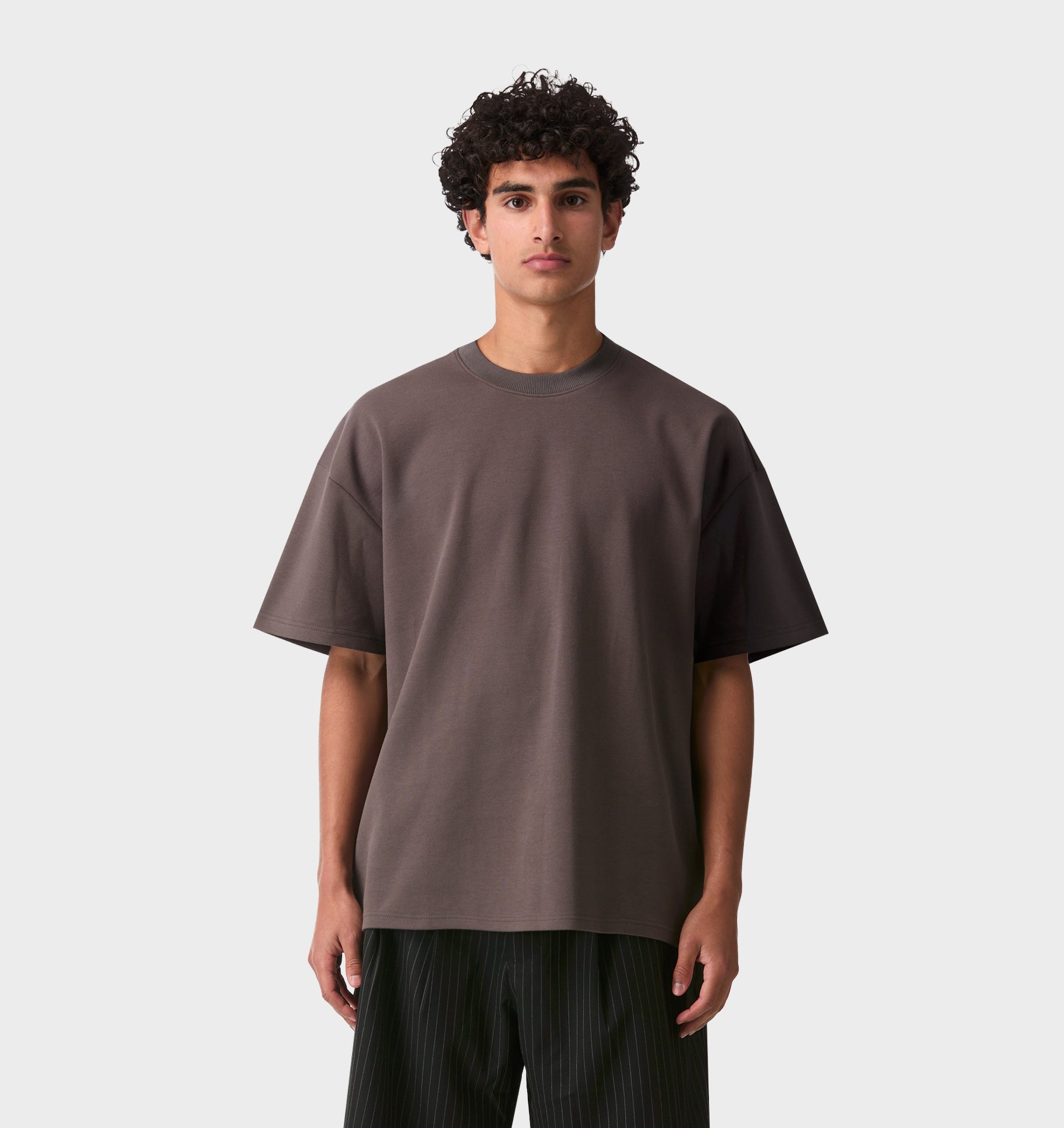 Pique Heavy Box Tee 2.0 - Cobblestone