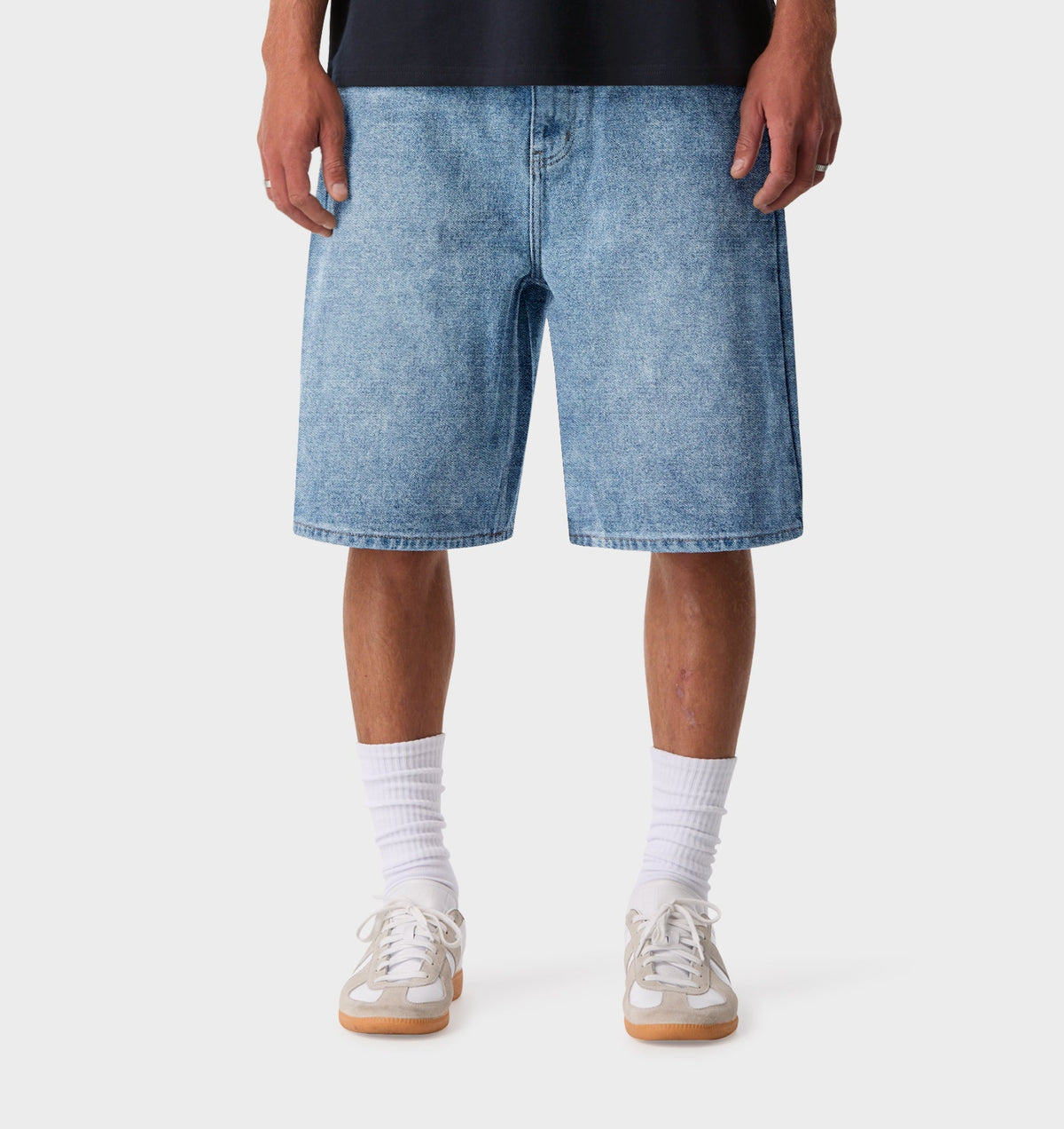Wyatt Denim Short - Washed Vintage Blue