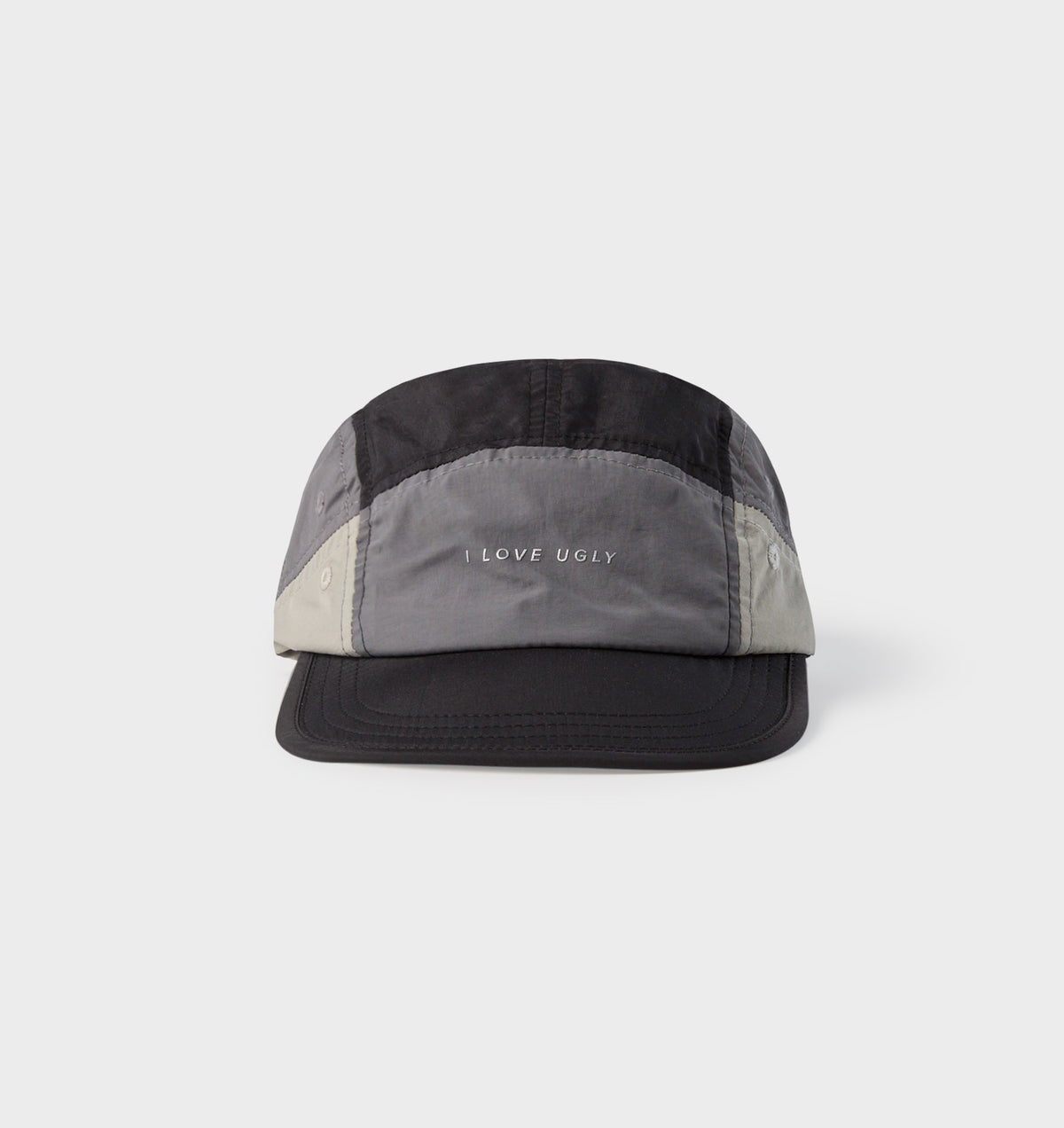 Active 5 Panel Cap - Grey/Black/White