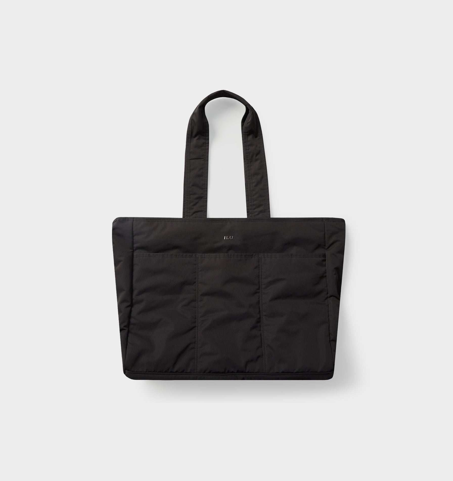 Quilted Tote Bag - Black