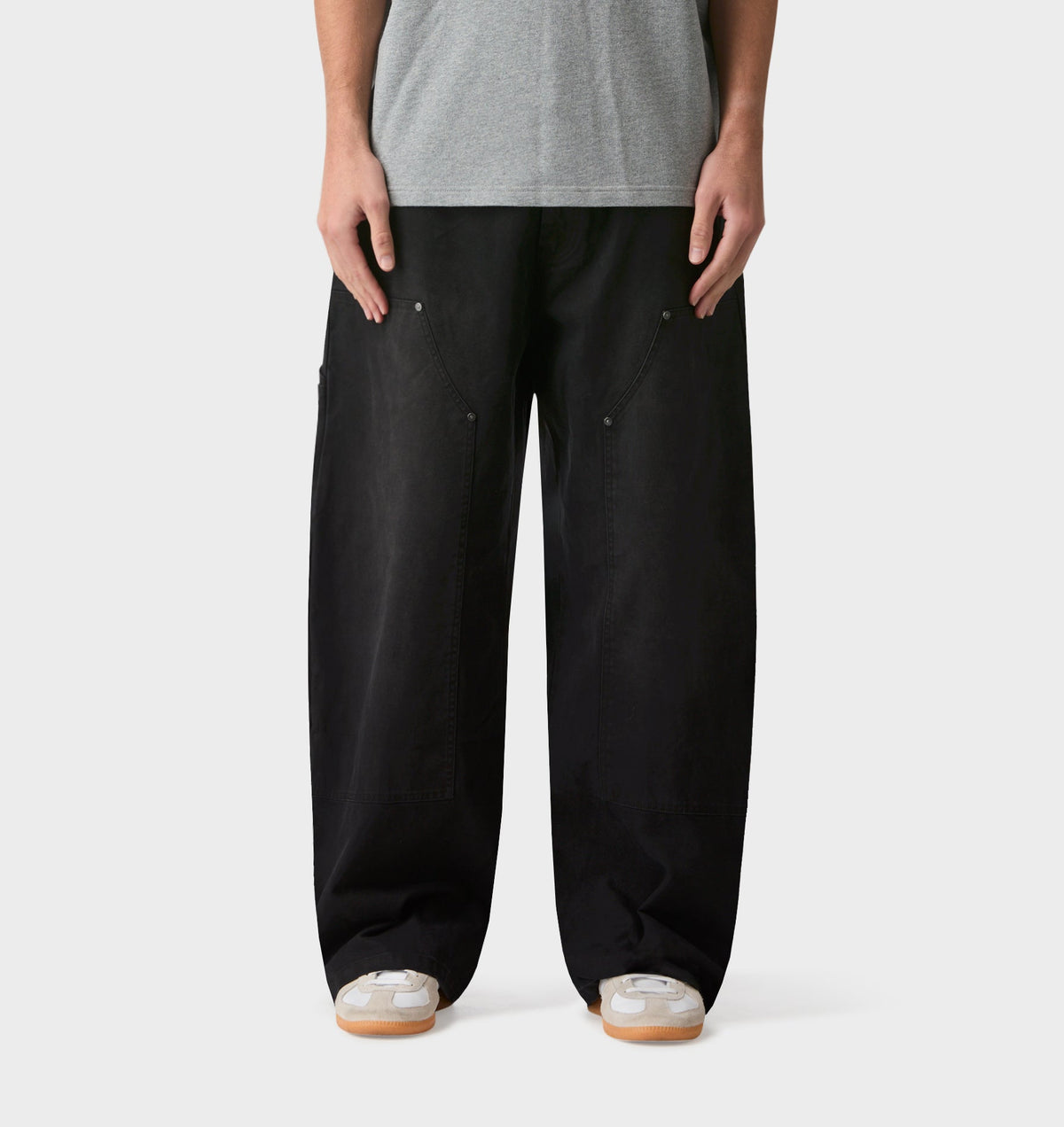 Balloon Double Knee Pant - Vintage Black
