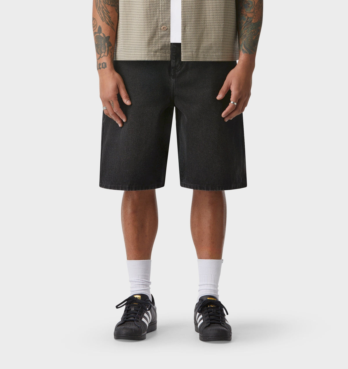 Wyatt Denim Short - Washed Black