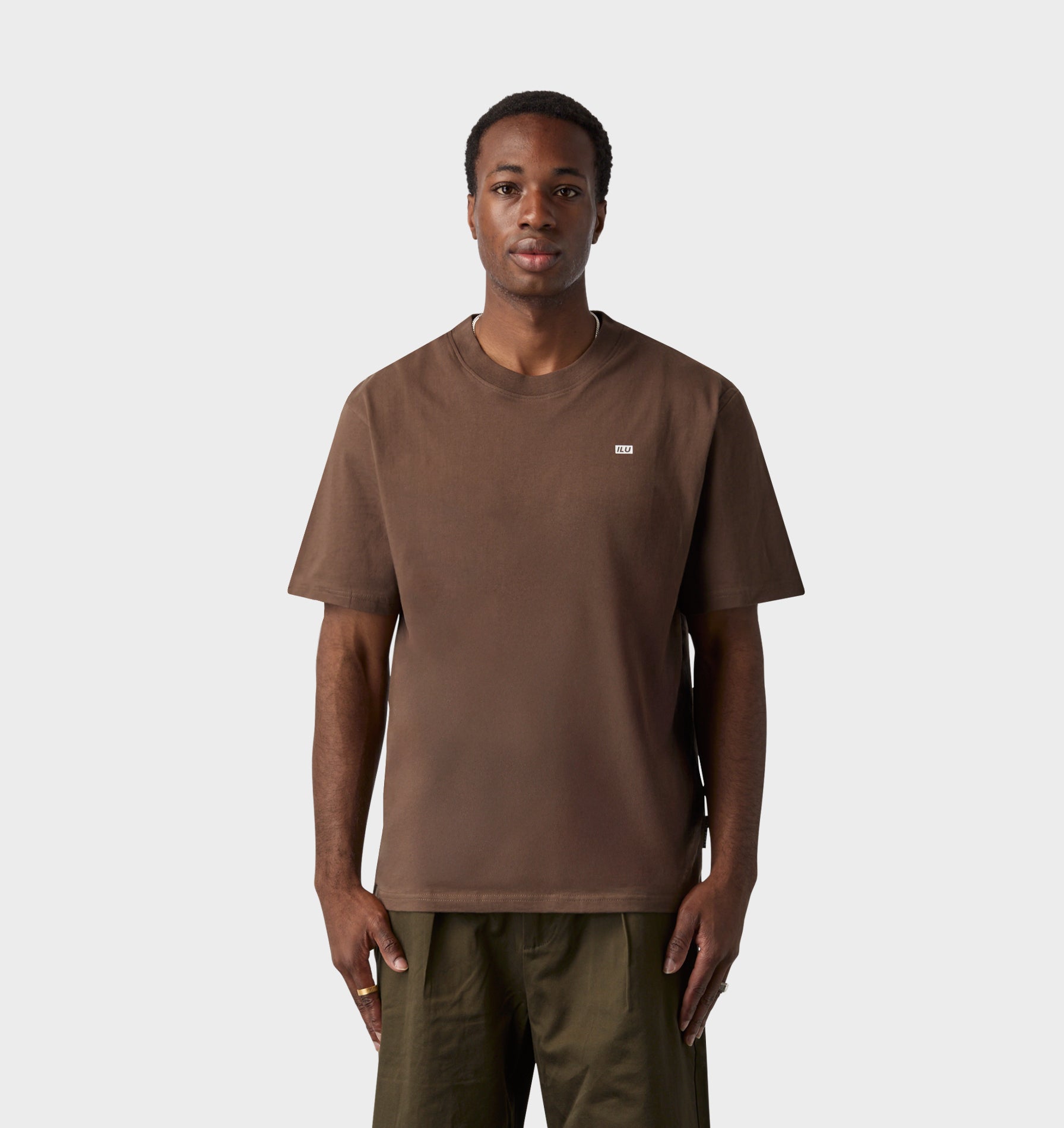 Uniform Logo Tee - Fossil Brown