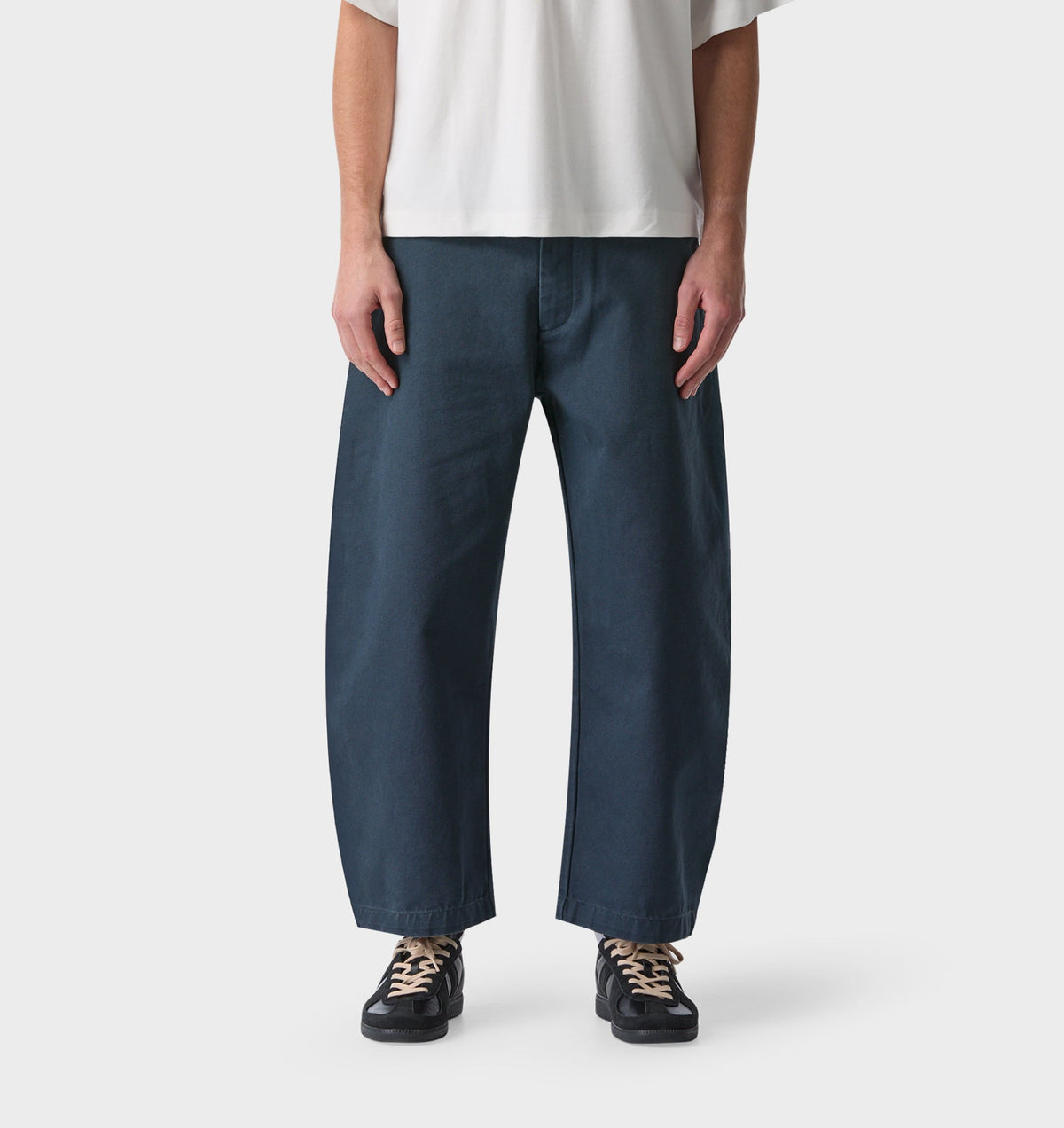 Barrel Leg Crop Pant - Indigo