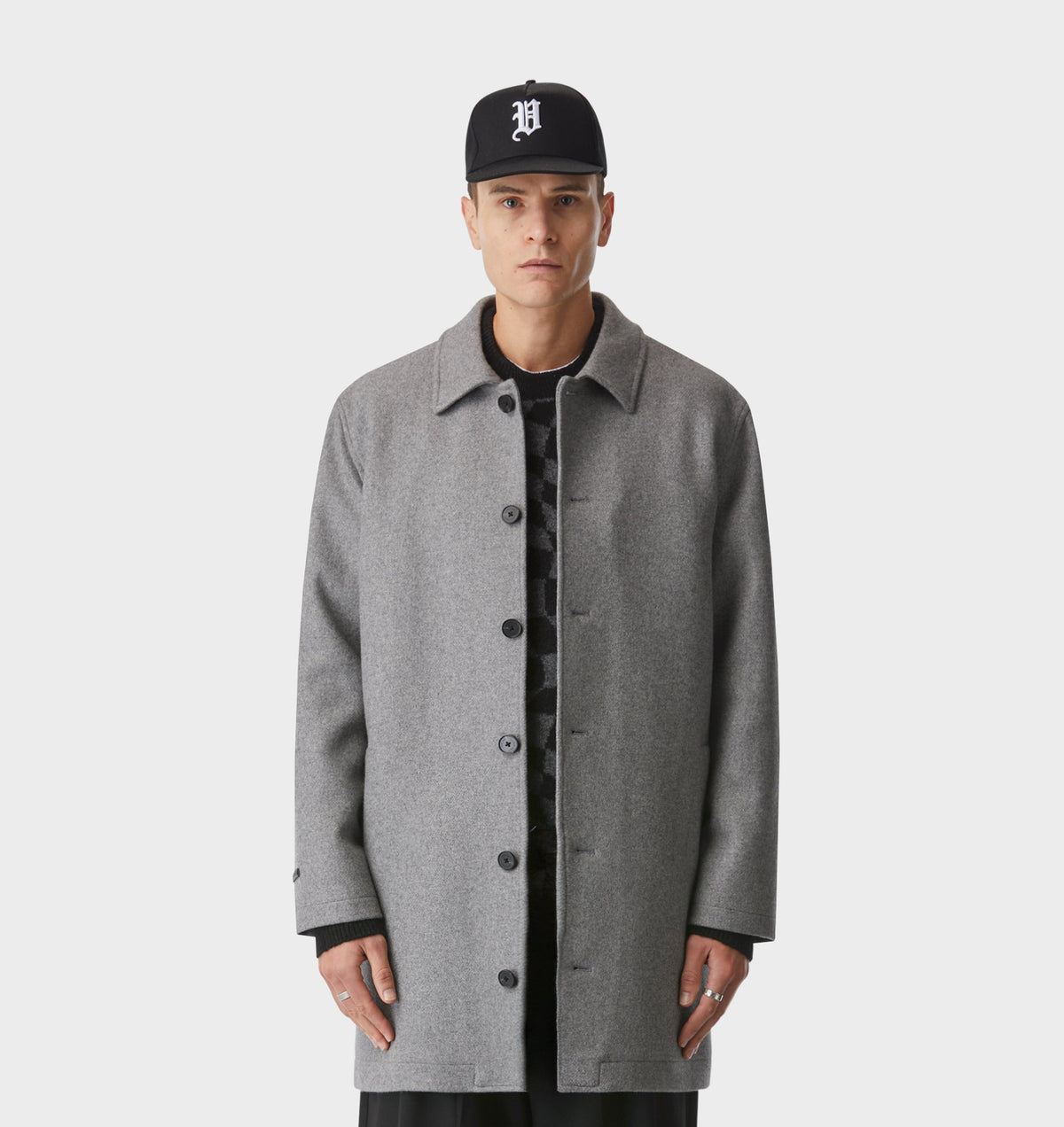 Carson Wool Coat - Vintage Grey