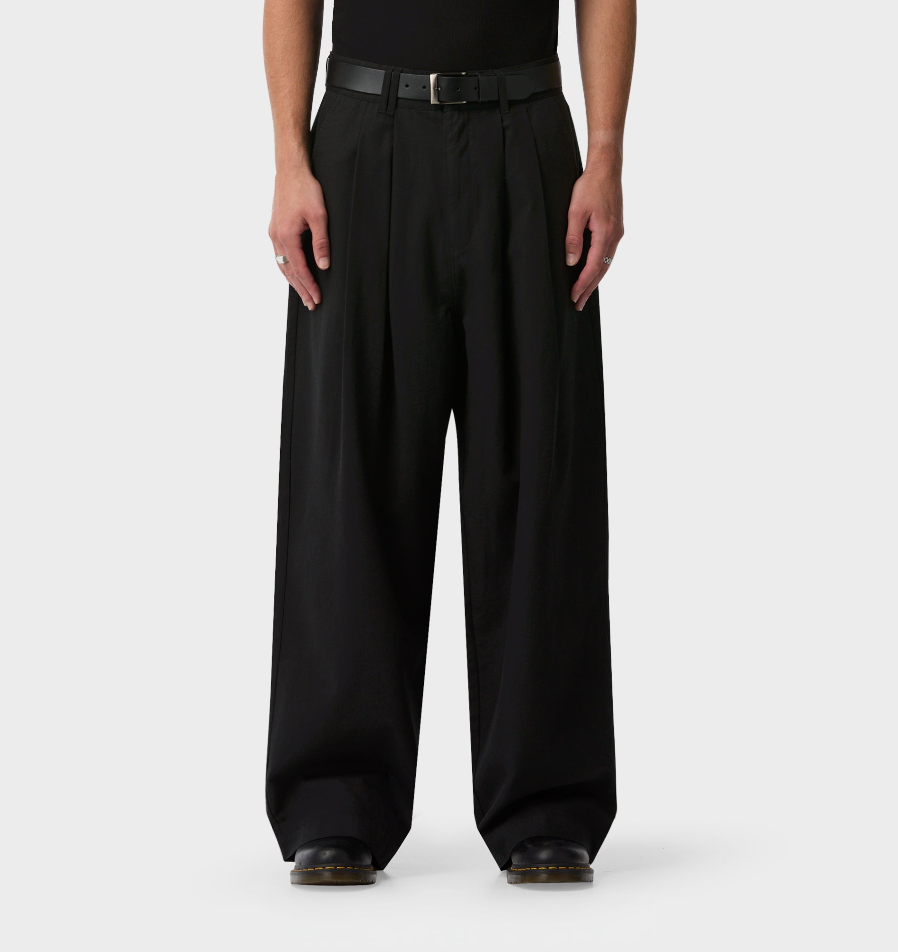 Otto Pleated Pant - Black