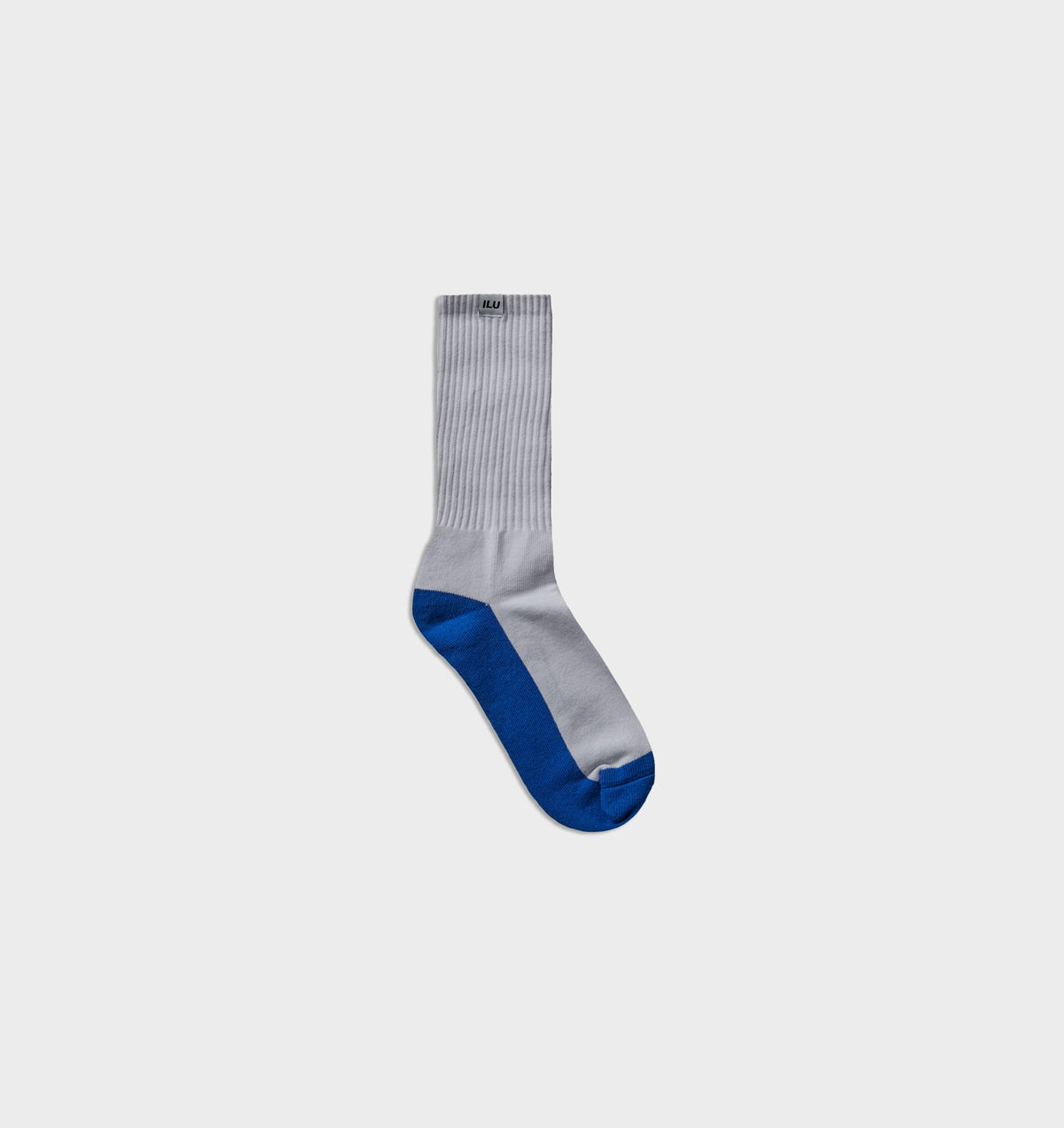 Panelled Sock - White/Cobalt
