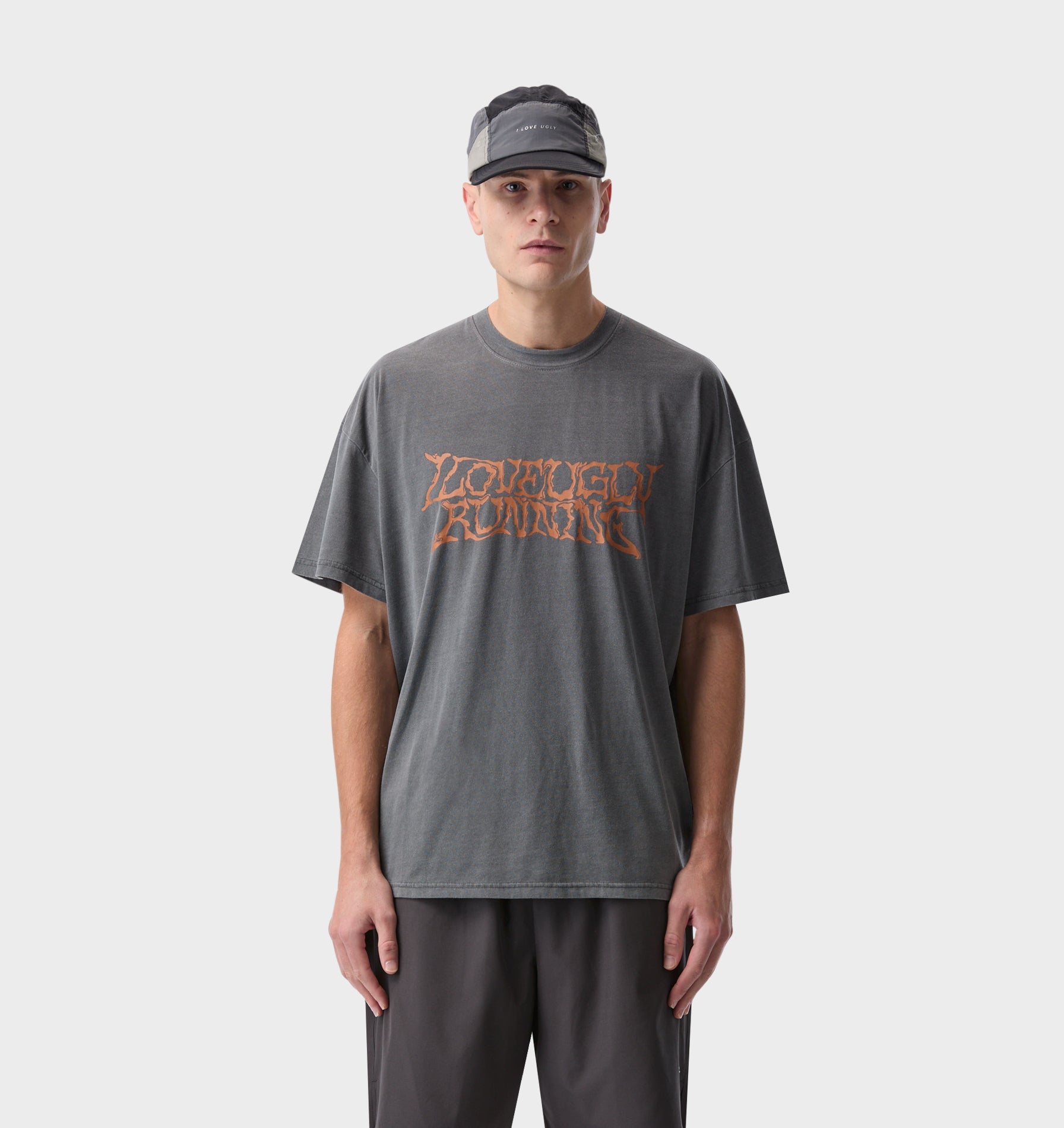Liquified Active Cotton Box Tee - Washed Black