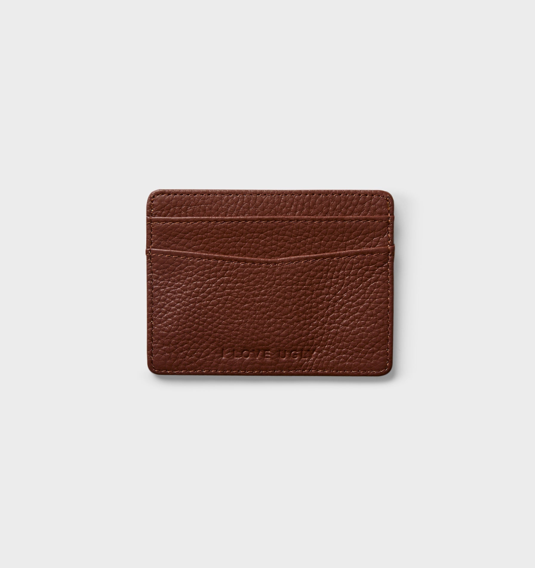 Kingsley Leather Card Holder - Brown