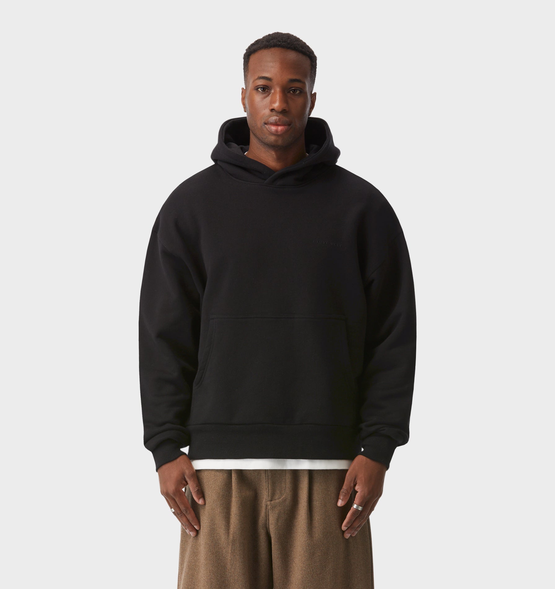 Crop Box Hood - Black